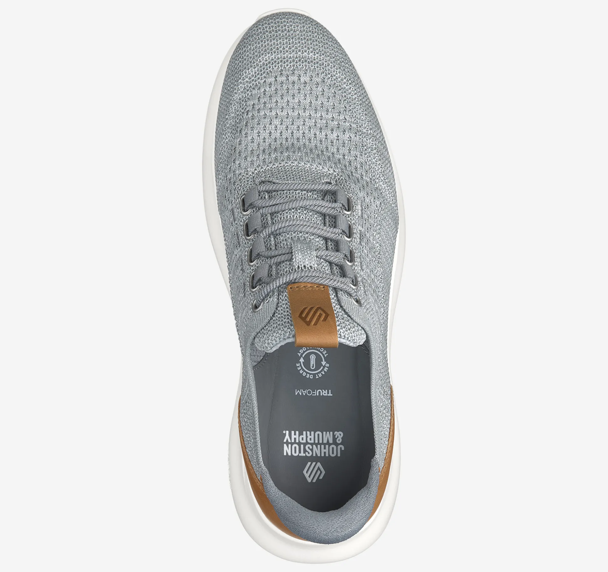 Lace-ups^Johnston & Murphy Amherst 2.0 Knit Plain Toe GrayHeatheredKnit