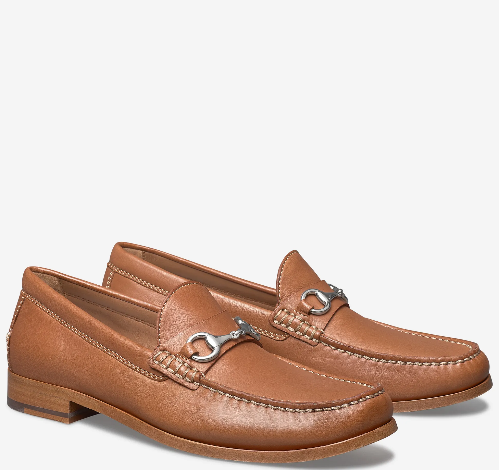 Slip-ons & Loafers^Johnston & Murphy Baldwin Bit Loafer CognacSheepskin