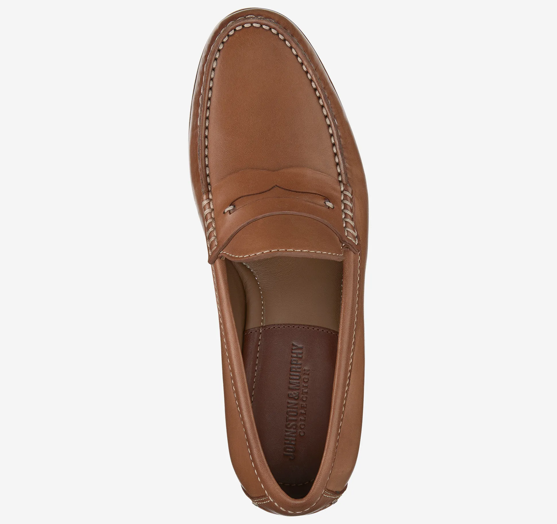 Slip-ons & Loafers^Johnston & Murphy Baldwin Penny Loafer CognacSheepskin