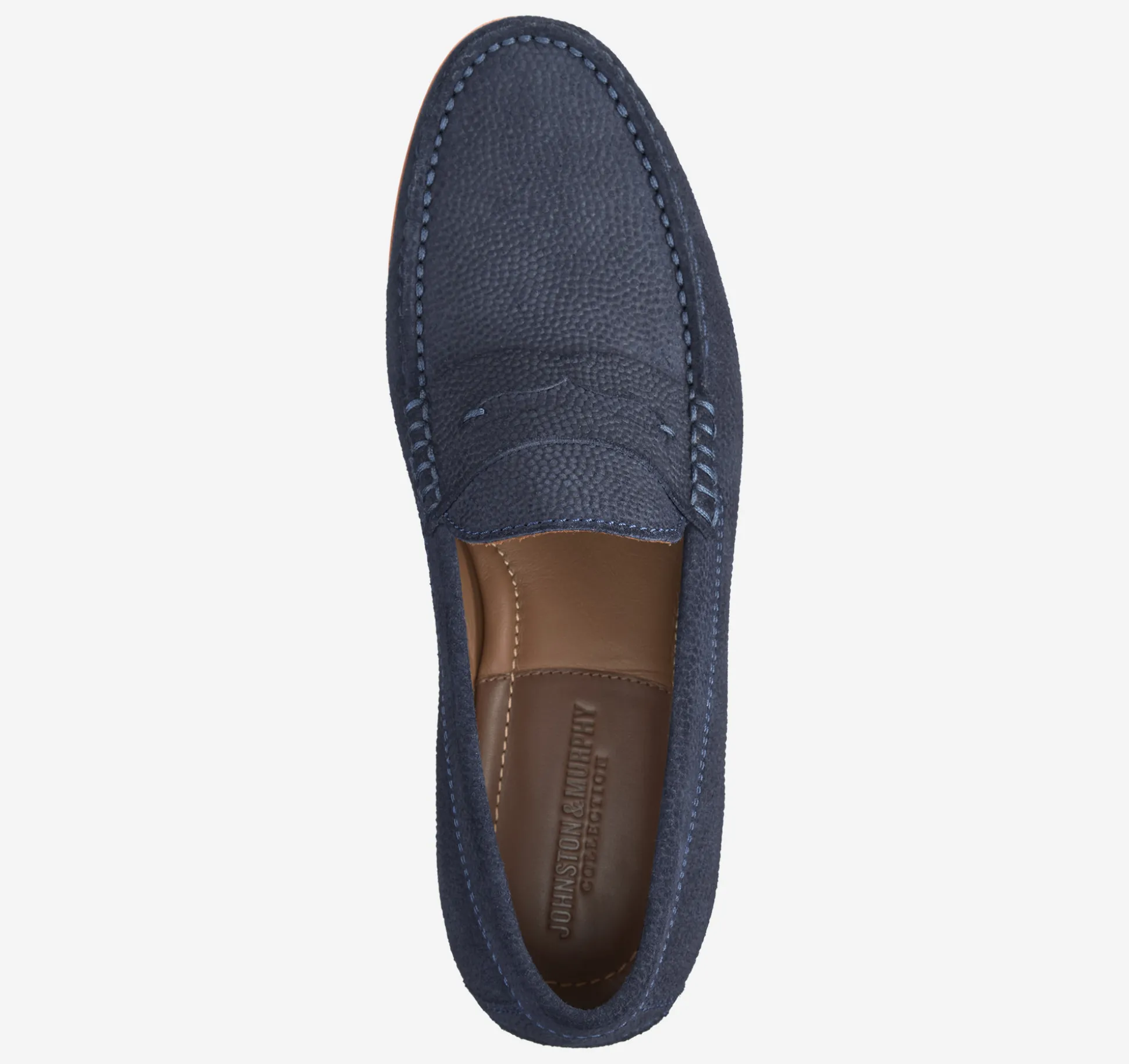 Slip-ons & Loafers^Johnston & Murphy Baldwin Penny Loafer NavyEnglishSuede