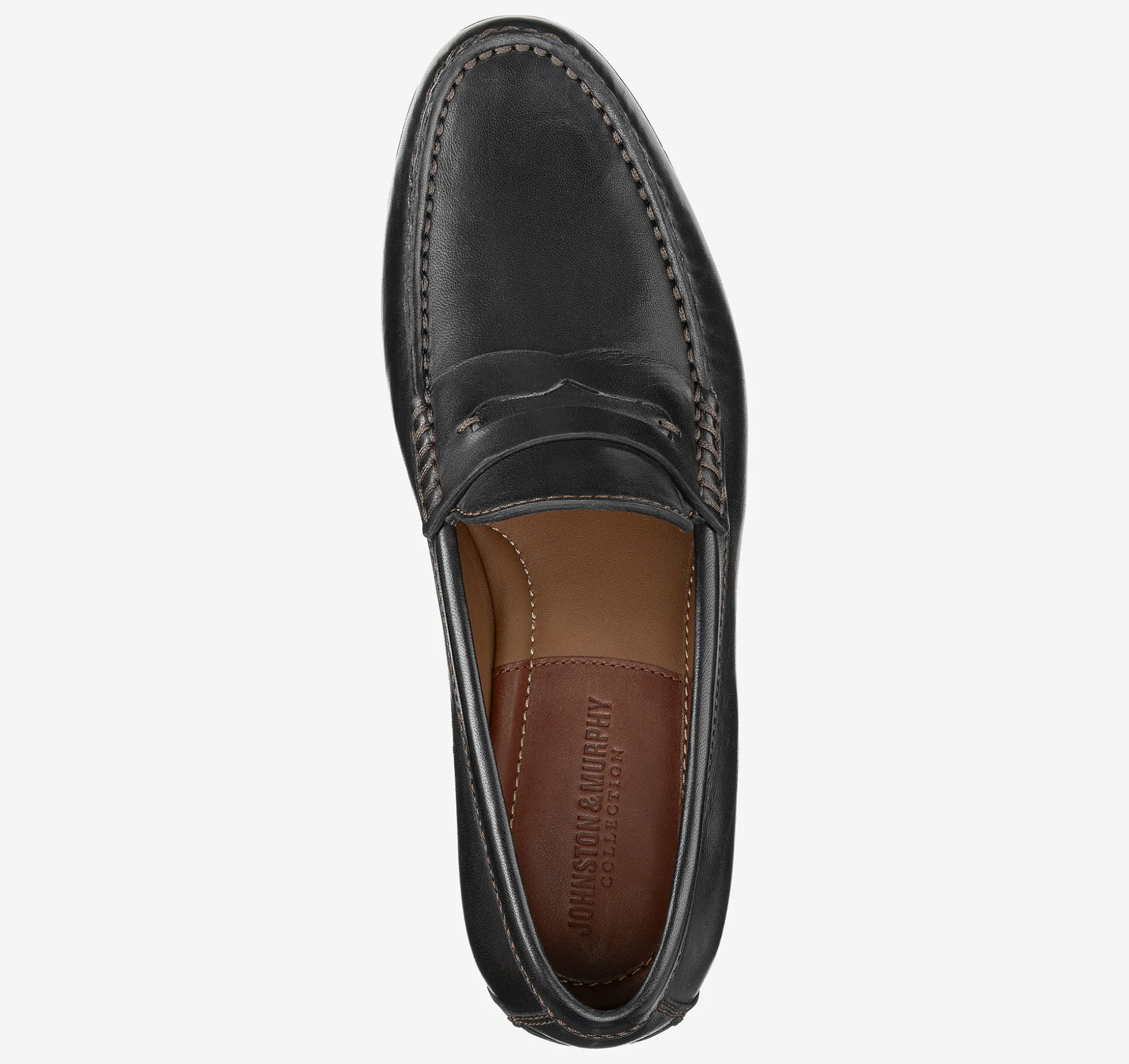 Slip-ons & Loafers^Johnston & Murphy Baldwin Penny Loafer BlackSheepskin