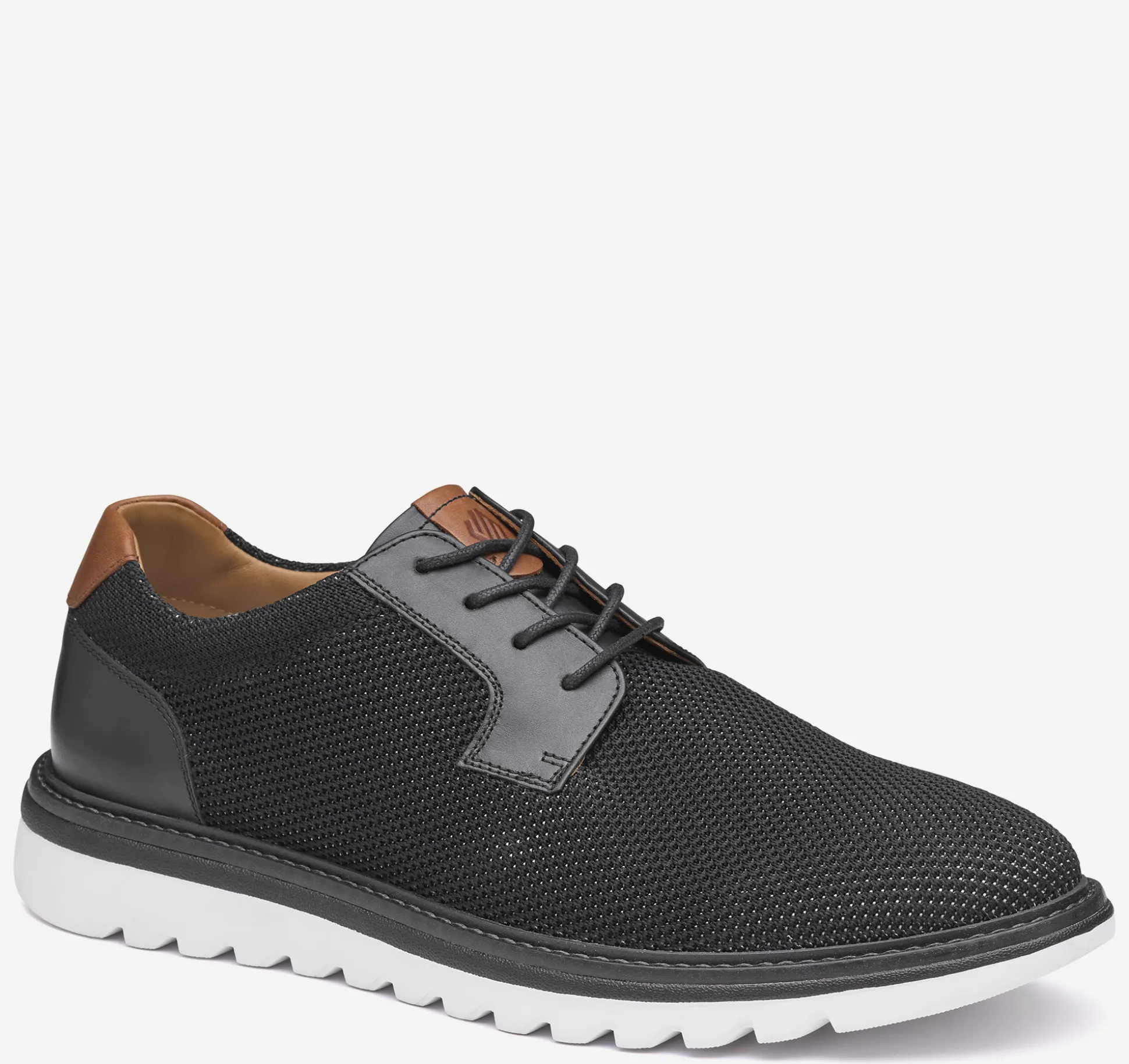Lace-ups^Johnston & Murphy Braydon Knit Plain Toe BlackKnit