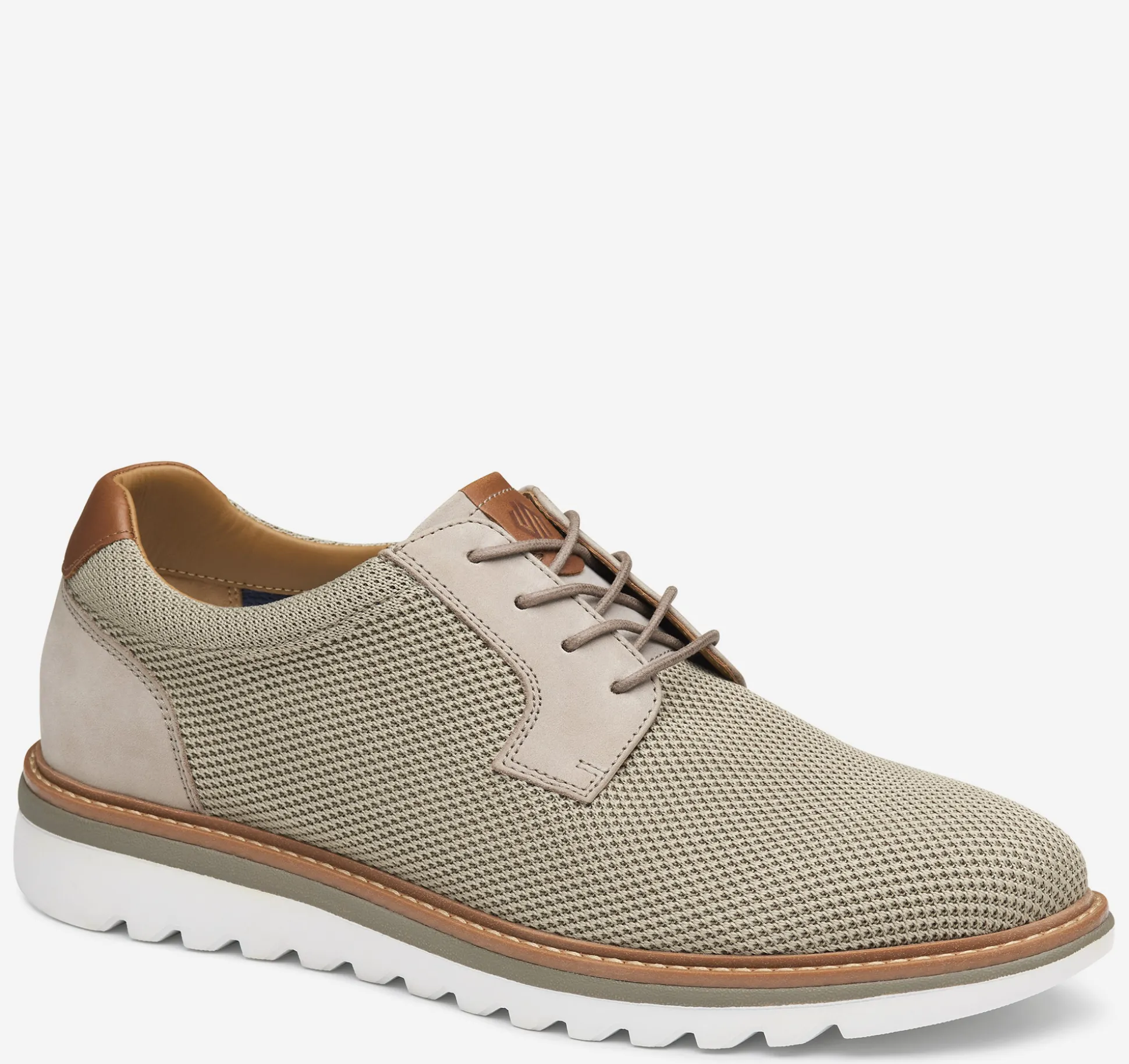 Lace-ups^Johnston & Murphy Braydon Knit Plain Toe TaupeKnit