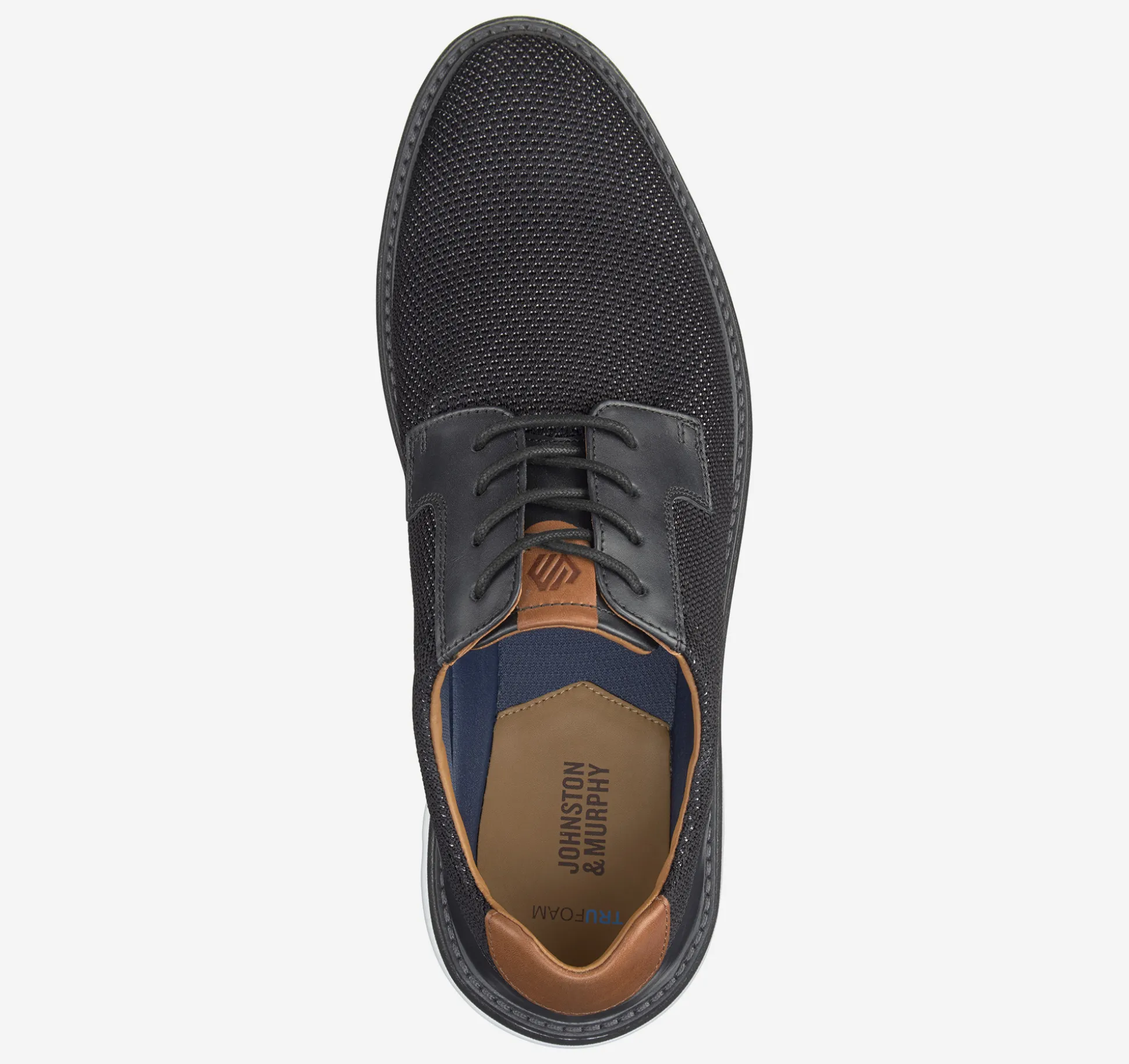 Lace-ups^Johnston & Murphy Braydon Knit Plain Toe BlackKnit