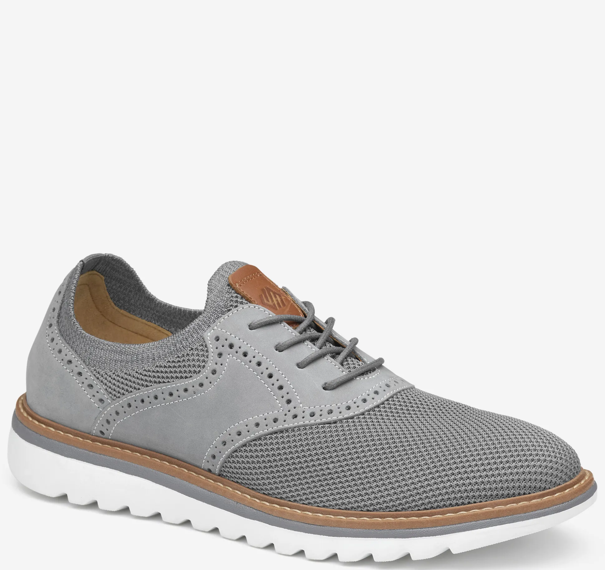 Lace-ups^Johnston & Murphy Braydon Knit Saddle GrayKnit/Nubuck