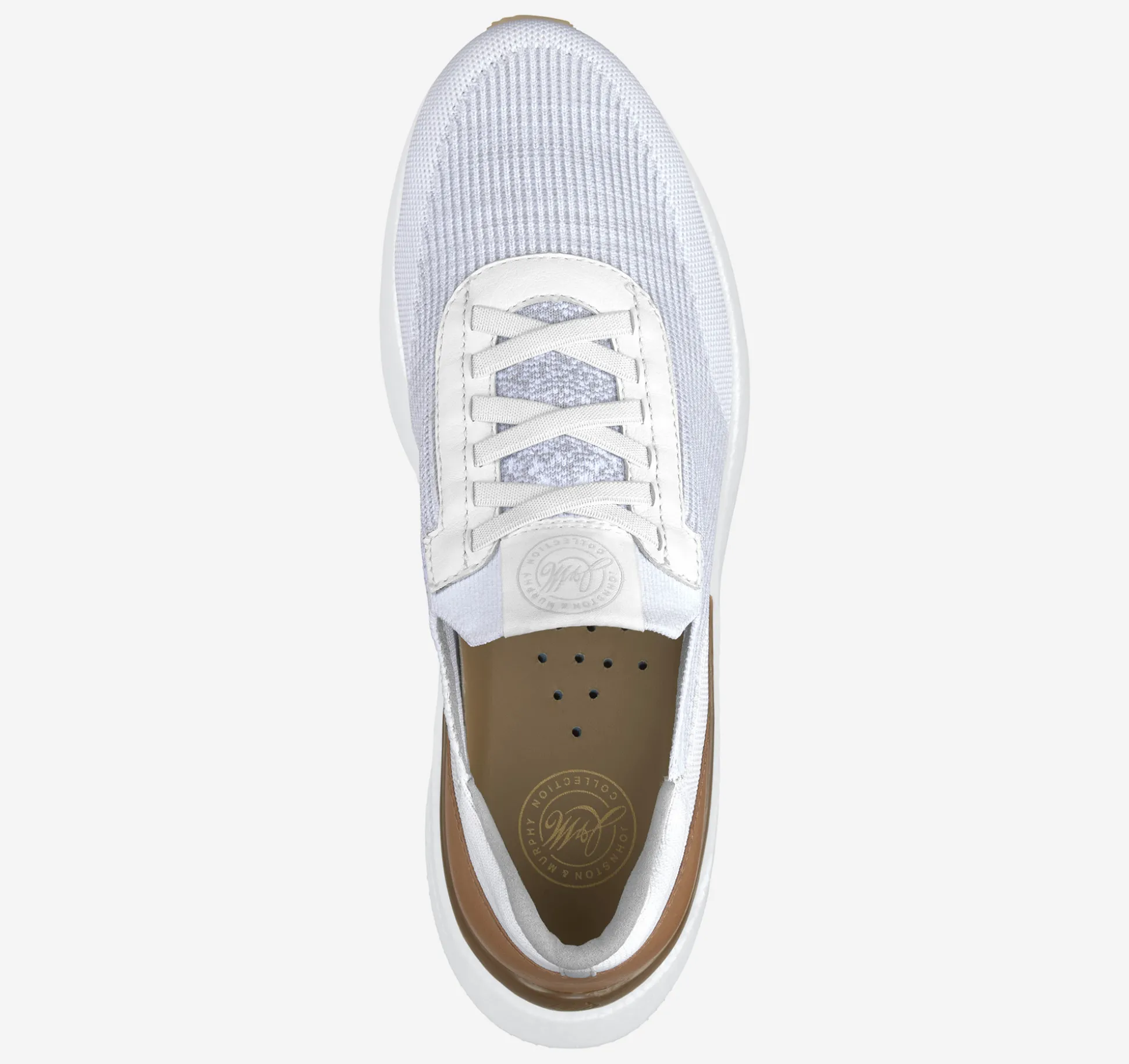 Slip-ons & Loafers | Lace-ups^Johnston & Murphy Briley Knit Jogger WhiteKnit