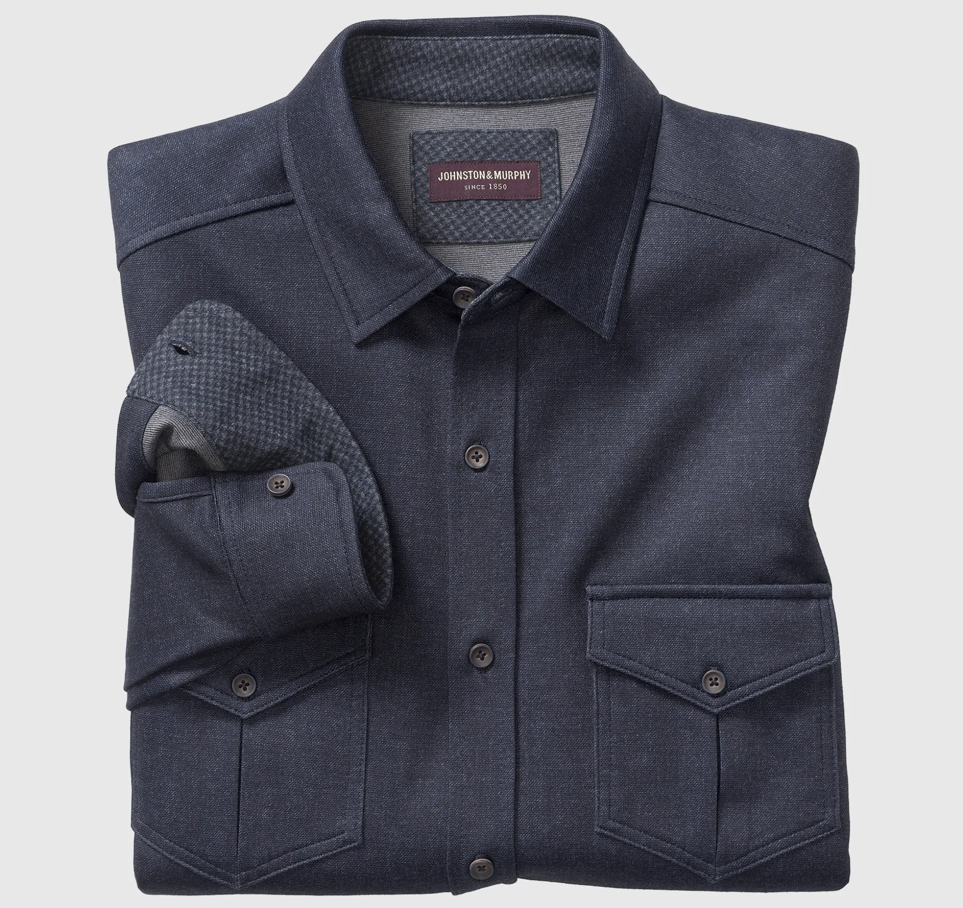 Sweaters & Knits^Johnston & Murphy Button-Front Knits Indigo