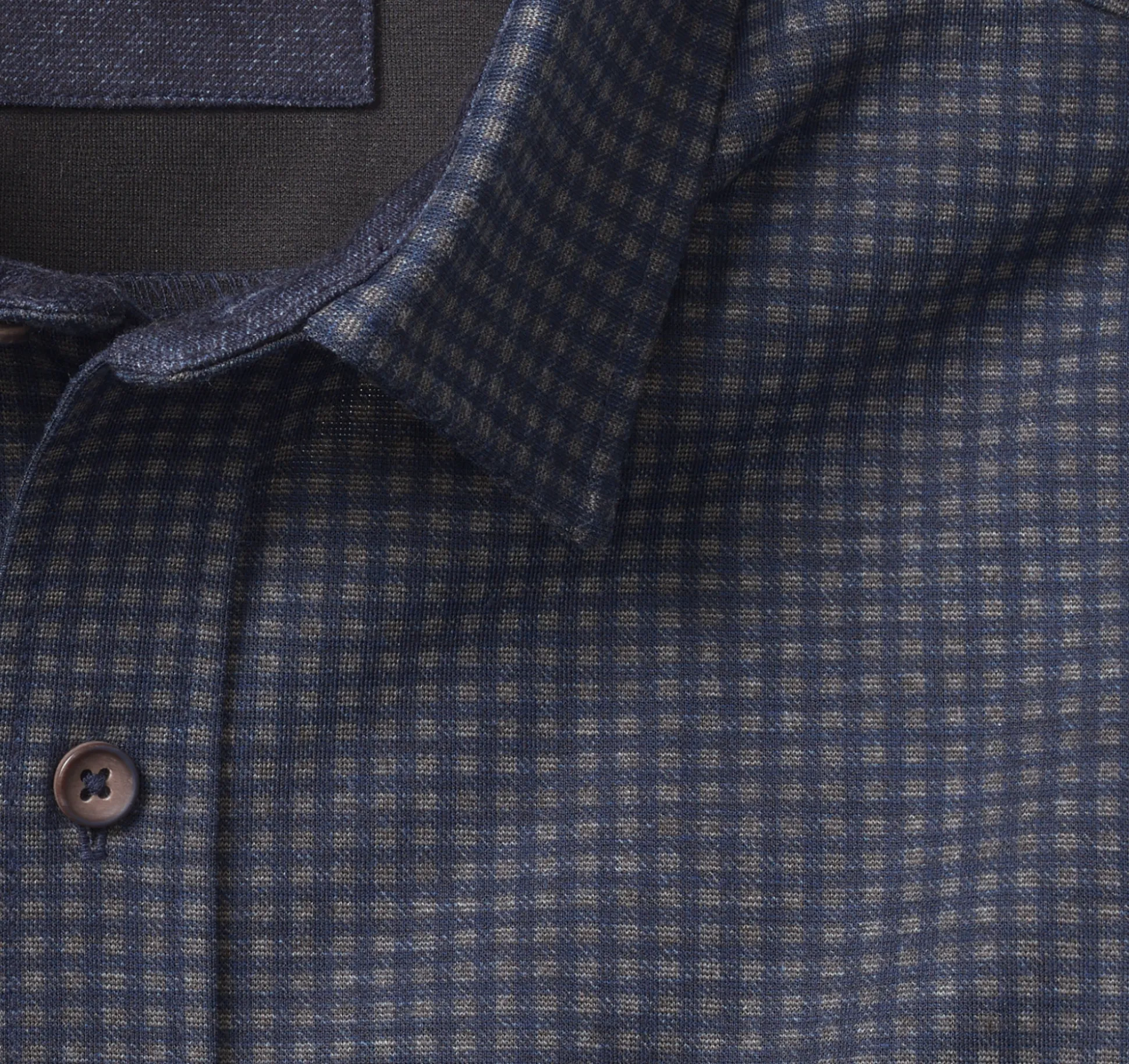 Sweaters & Knits^Johnston & Murphy Button-Front Knits NavyMiniGingham