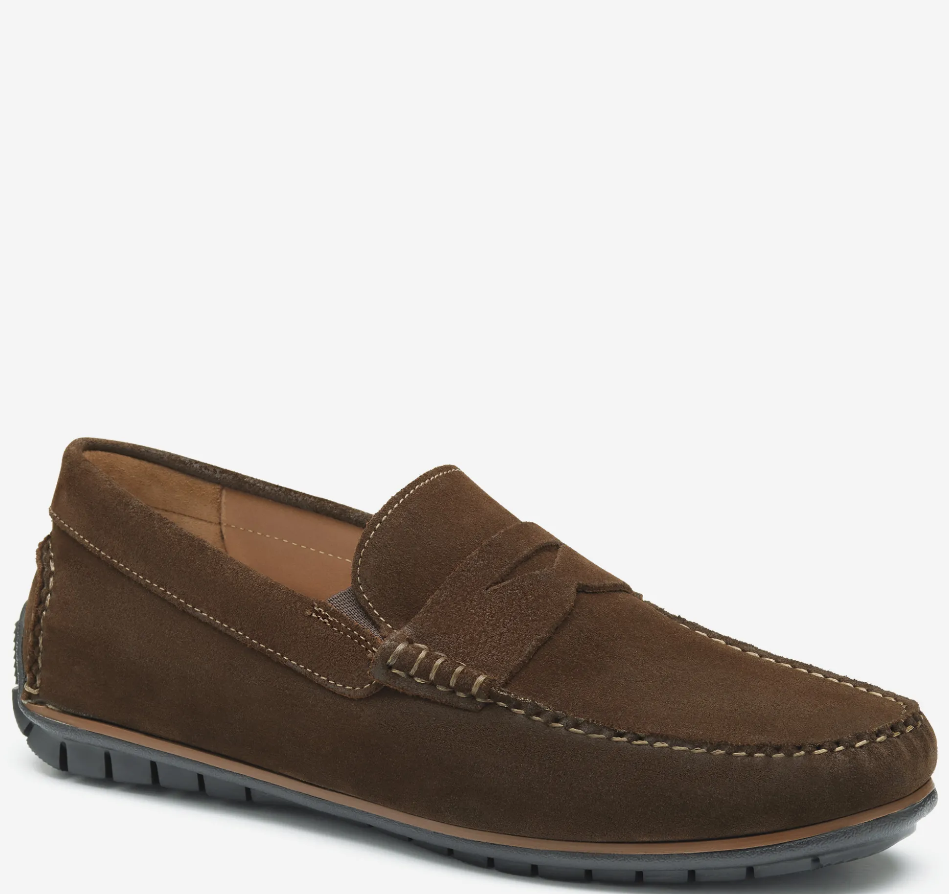 Slip-ons & Loafers^Johnston & Murphy Cort 2.0 Penny DarkBrownWaxedEnglishSuede