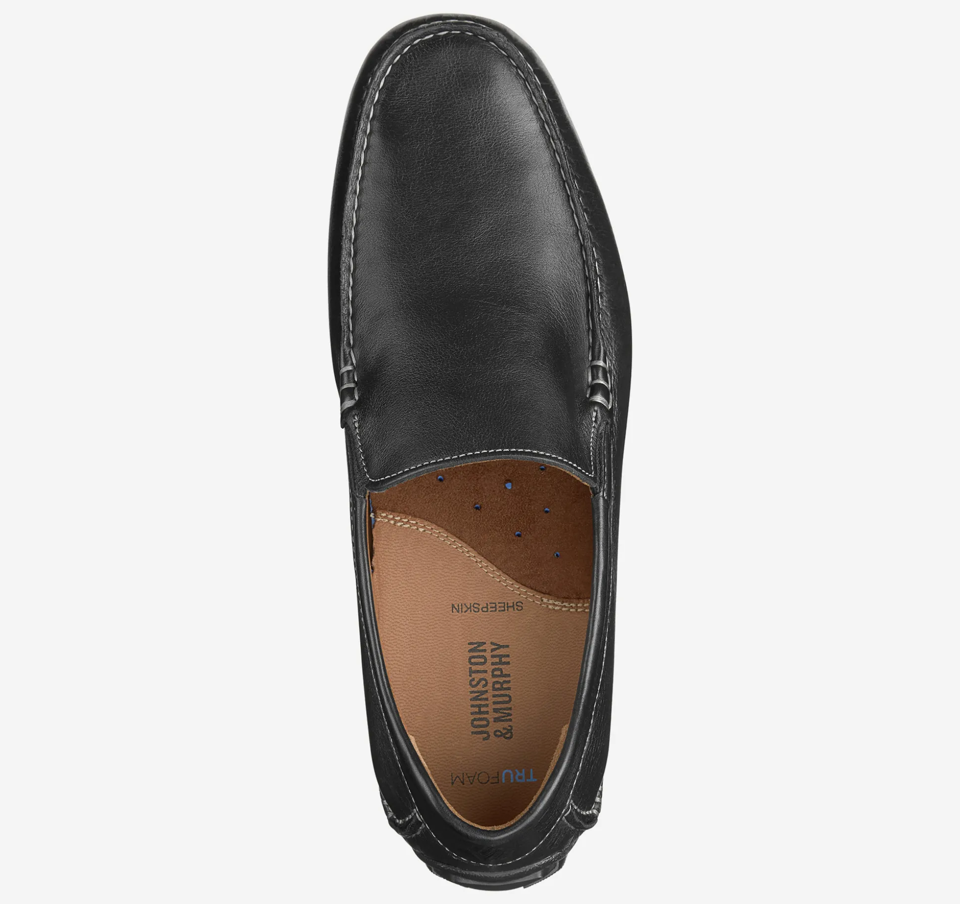Slip-ons & Loafers^Johnston & Murphy Cort Moc Venetian BlackFullGrain