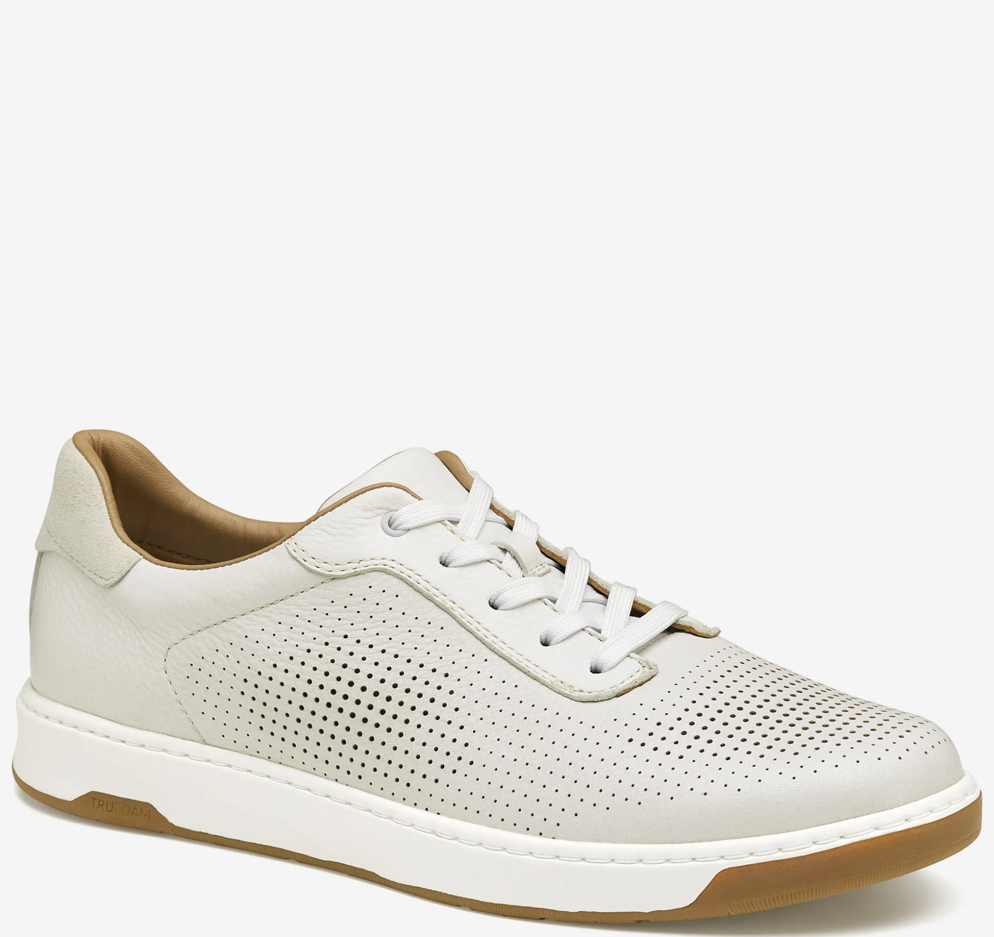 Lace-ups^Johnston & Murphy Daxton U-Throat WhiteFullGrain
