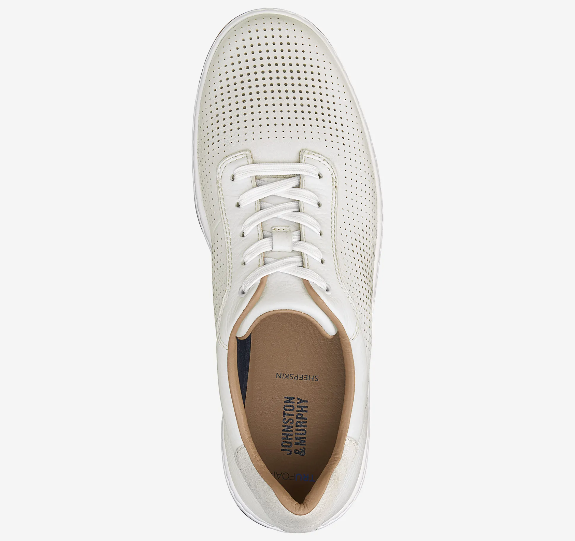 Lace-ups^Johnston & Murphy Daxton U-Throat WhiteFullGrain