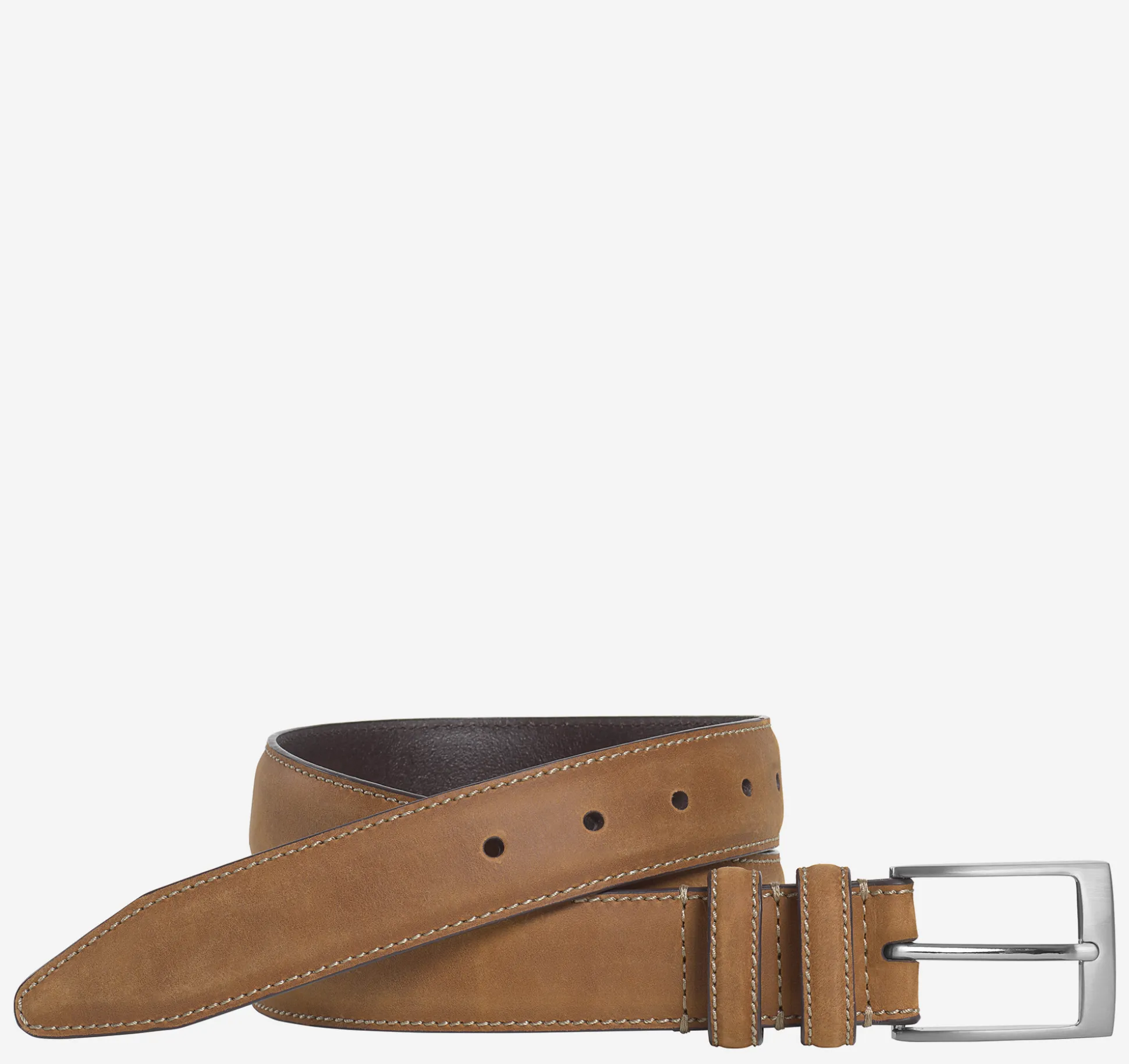 Belts^Johnston & Murphy Distressed Casual Belt Brown