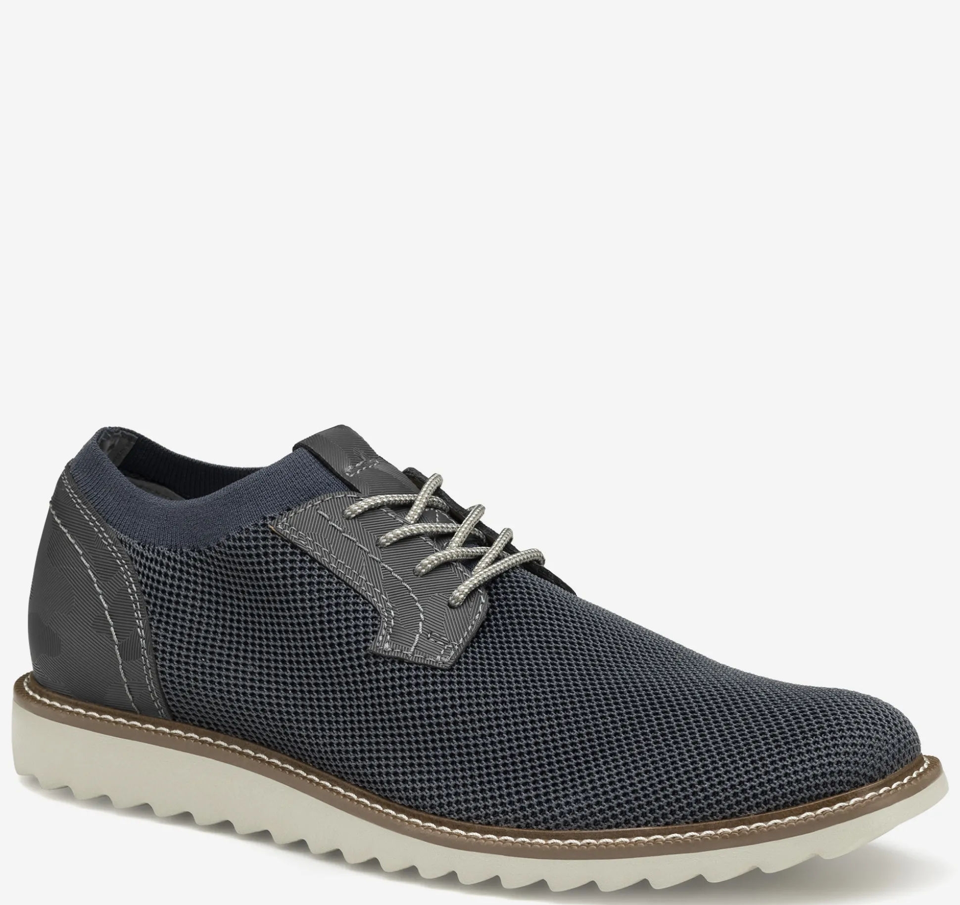 Lace-ups^Johnston & Murphy Duncan Knit Plain Toe NavyKnit/Camo-EmbossedLeather