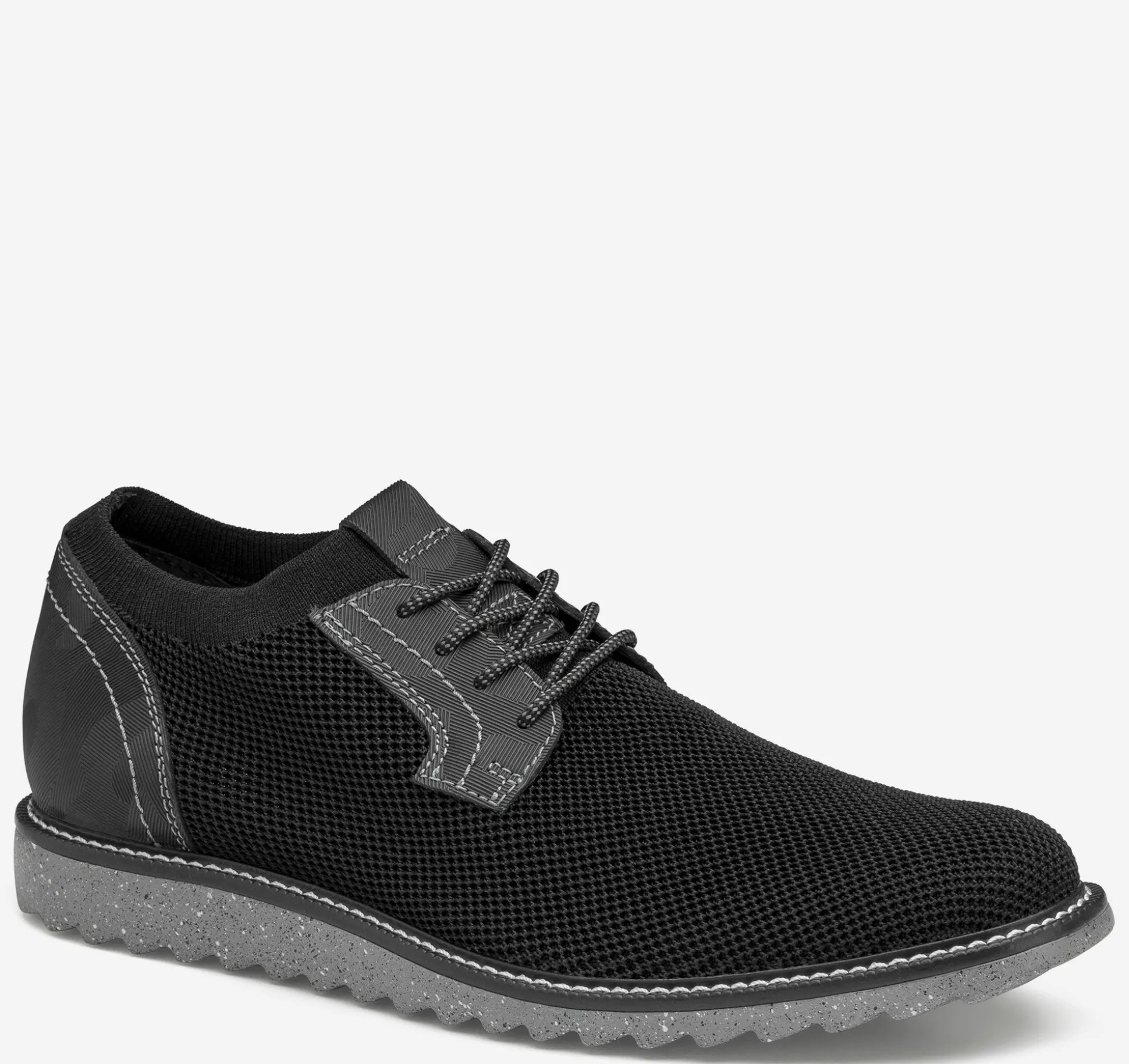 Lace-ups^Johnston & Murphy Duncan Knit Plain Toe BlackKnit/Camo-EmbossedLeather