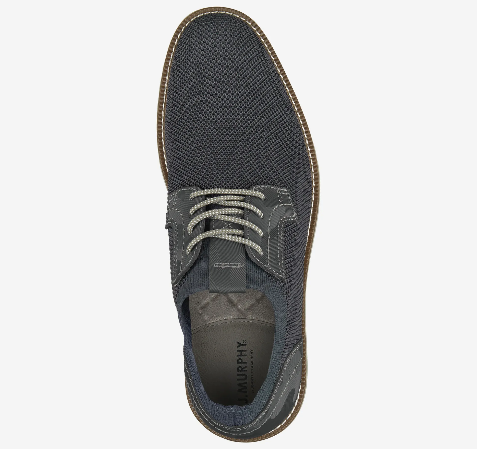 Lace-ups^Johnston & Murphy Duncan Knit Plain Toe NavyKnit/Camo-EmbossedLeather