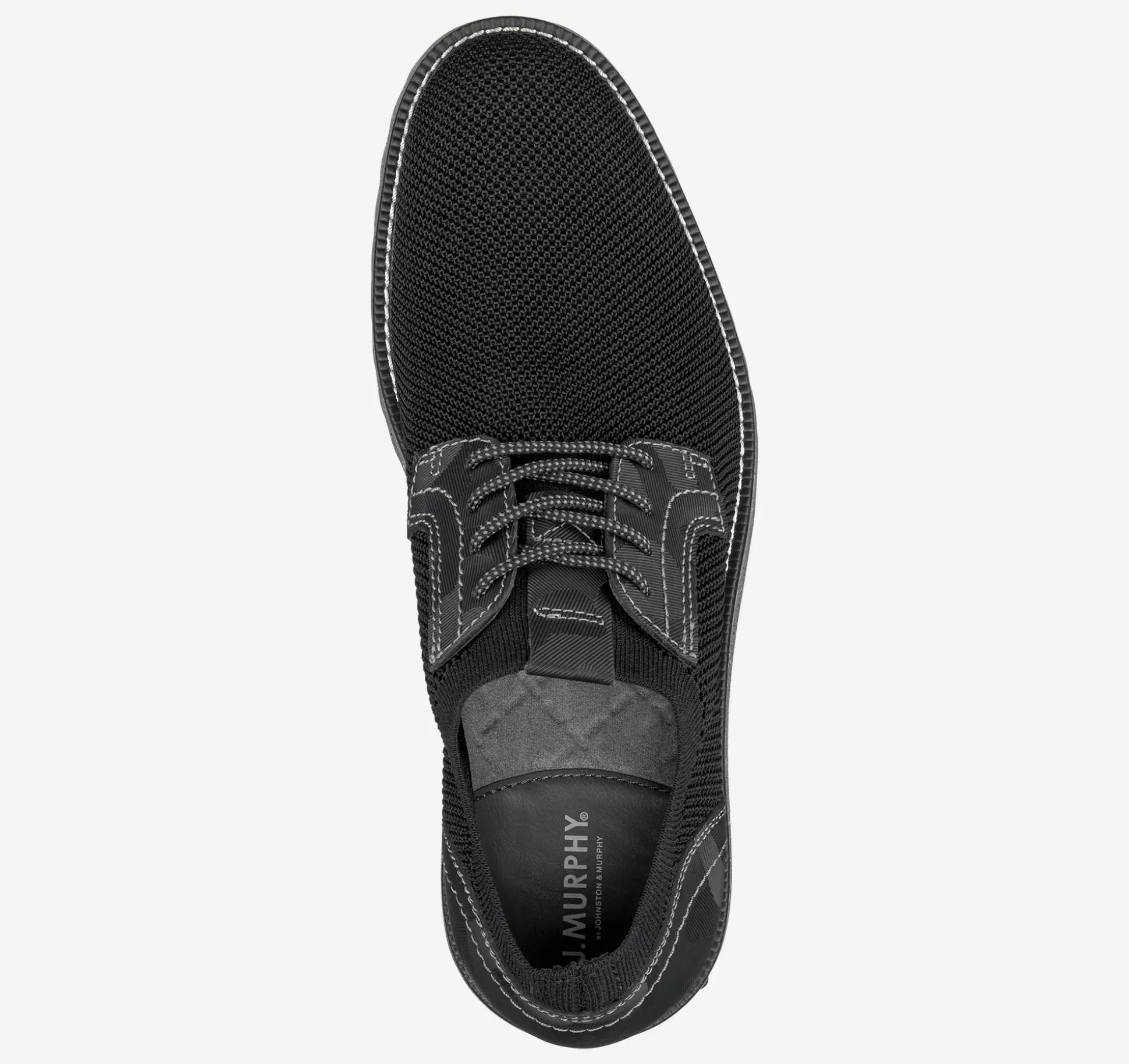 Lace-ups^Johnston & Murphy Duncan Knit Plain Toe BlackKnit/Camo-EmbossedLeather