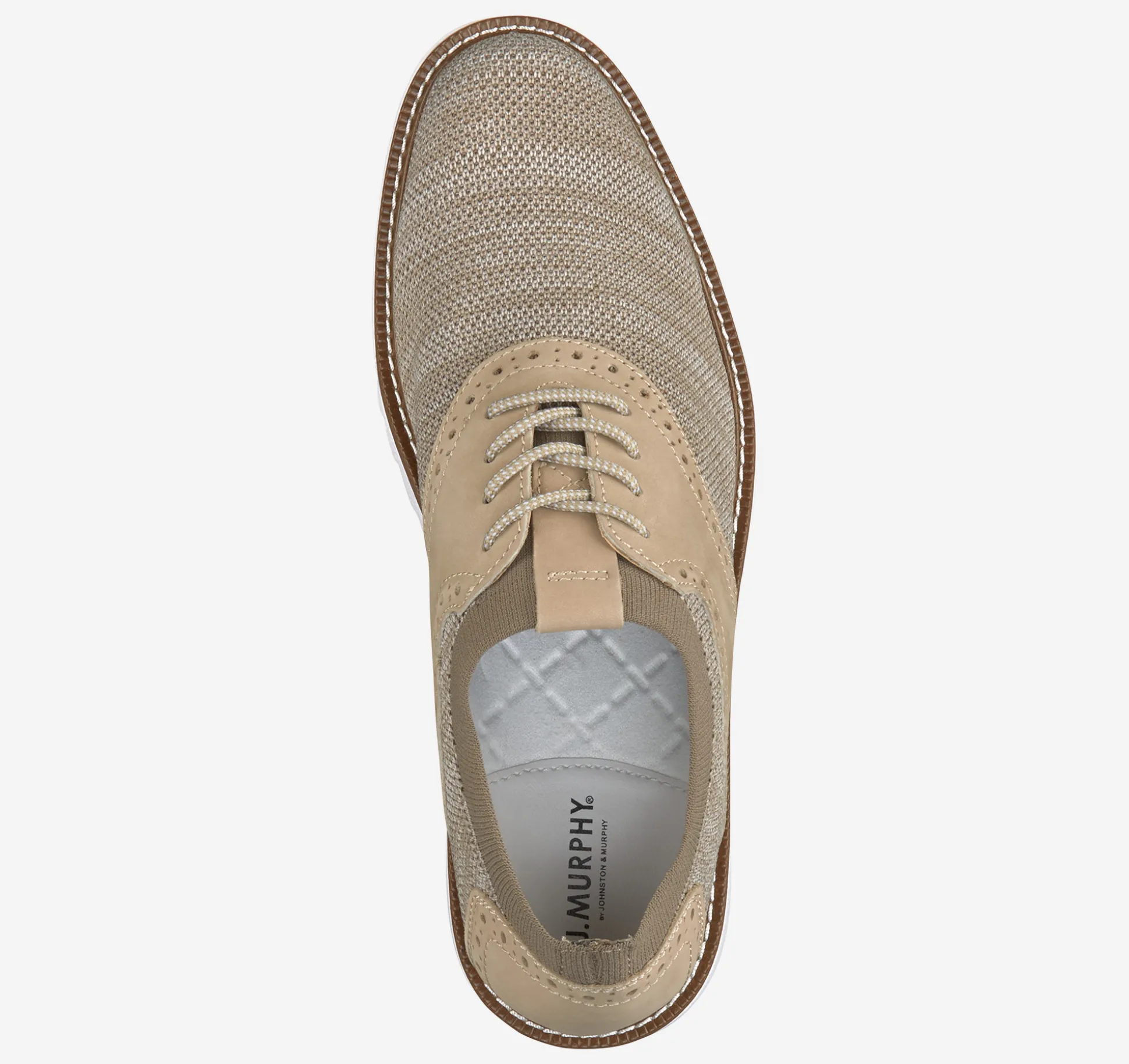 Lace-ups^Johnston & Murphy Duncan Saddle TaupeSpaceDye