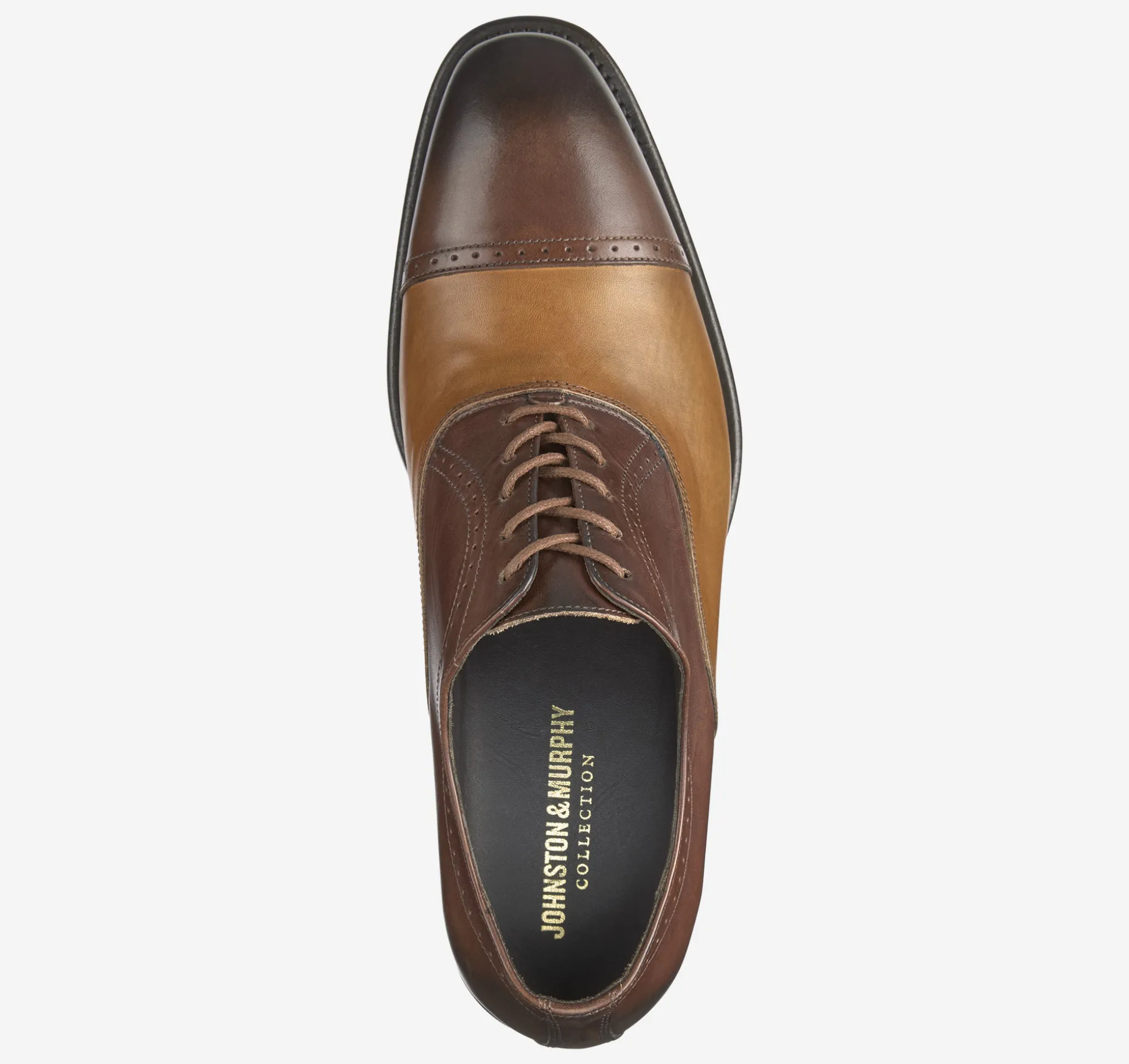 Dress Shoes | Lace-ups^Johnston & Murphy Ellsworth Cap Toe Brown/TanItalianCalfskin