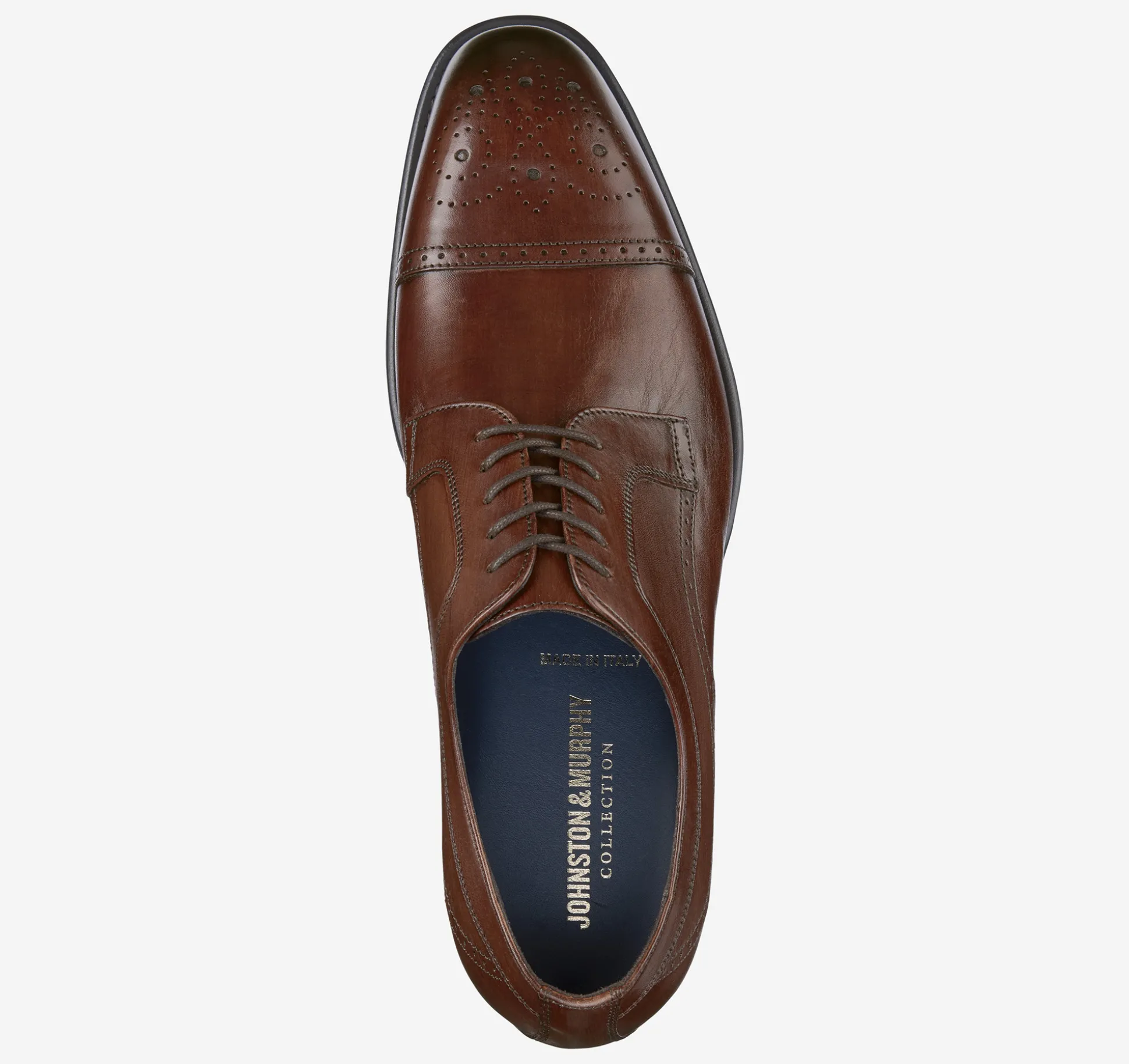 Dress Shoes | Lace-ups^Johnston & Murphy Ellsworth Cap Toe BrownItalianCalfskin