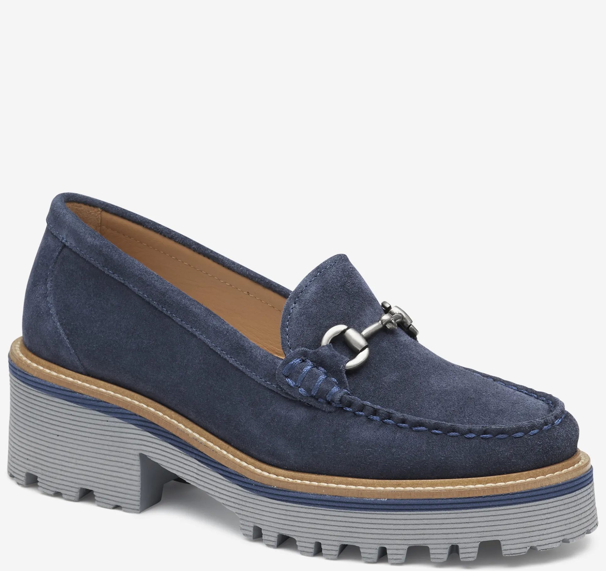 Mules & Loafers^Johnston & Murphy Emmalynn Bit Loafer NavySuede