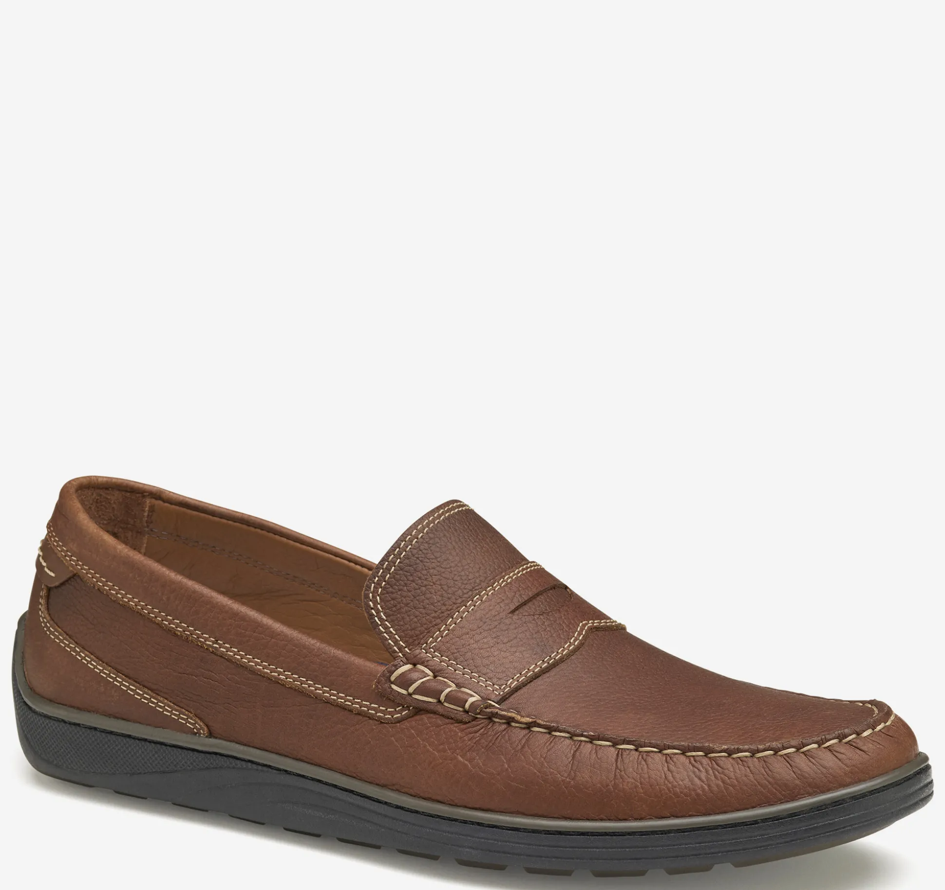 Slip-ons & Loafers^Johnston & Murphy Emmett Penny Loafer DarkTanFullGrain