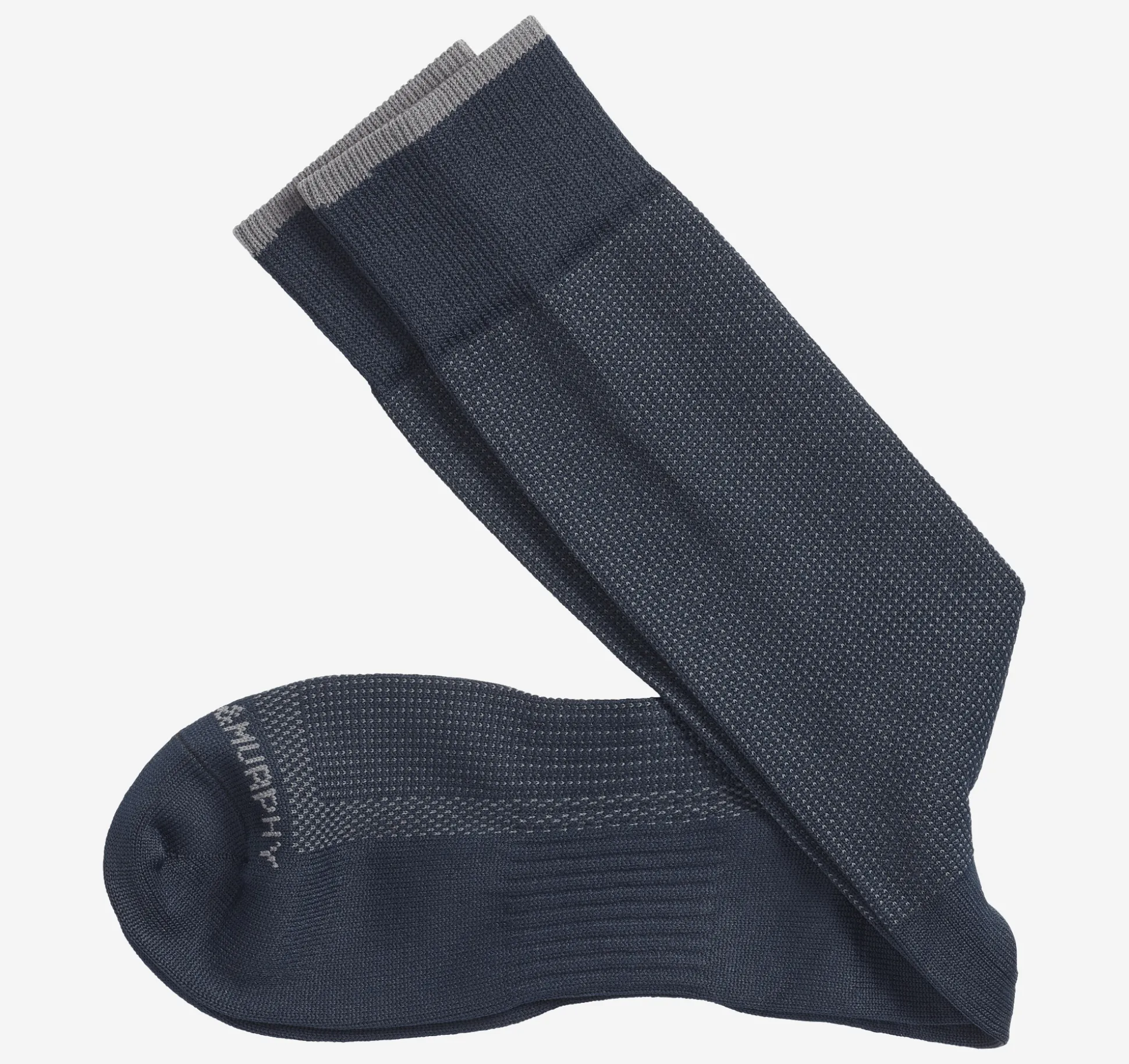 Socks^Johnston & Murphy First In Comfort Classic Pin Dot Socks Navy
