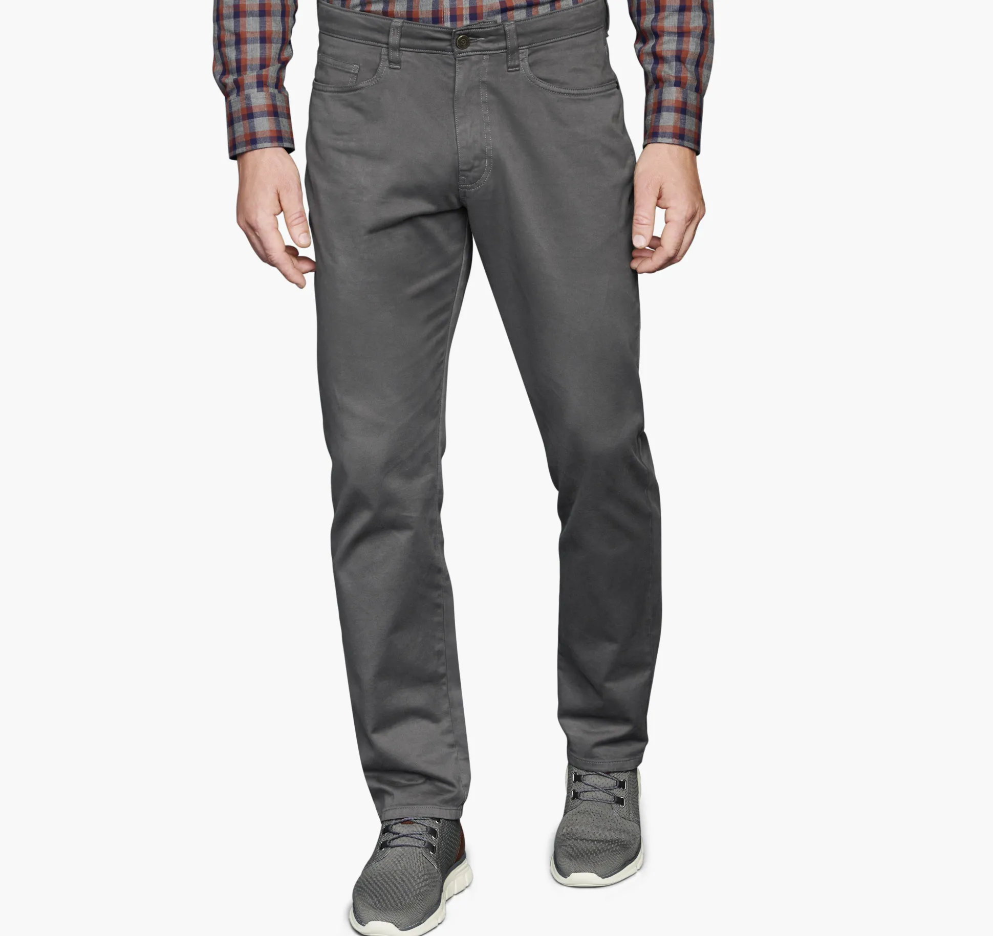Pants & Jeans^Johnston & Murphy Five-Pocket Pants DarkCharcoal