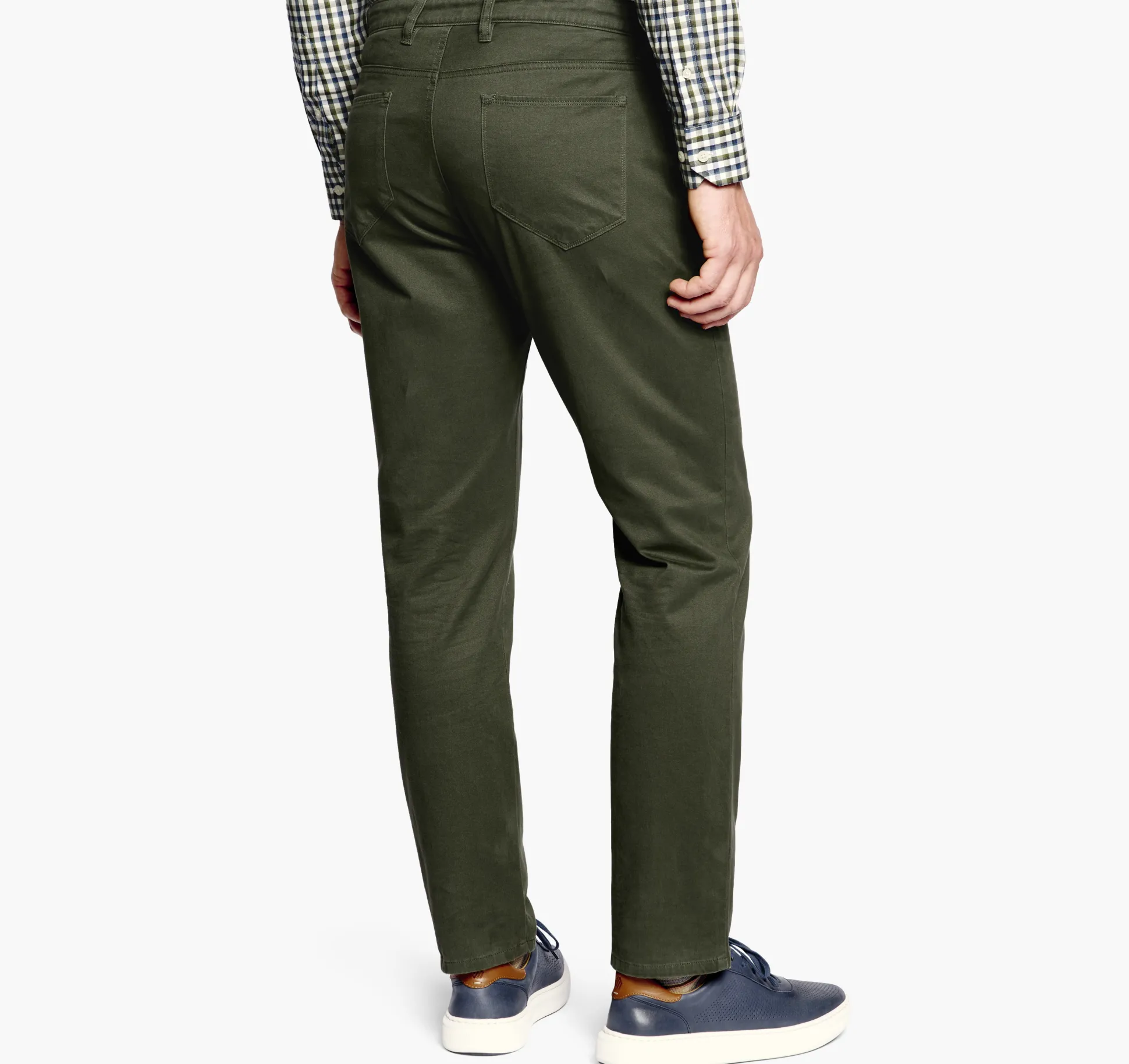 Pants & Jeans^Johnston & Murphy Five-Pocket Pants DarkOlive