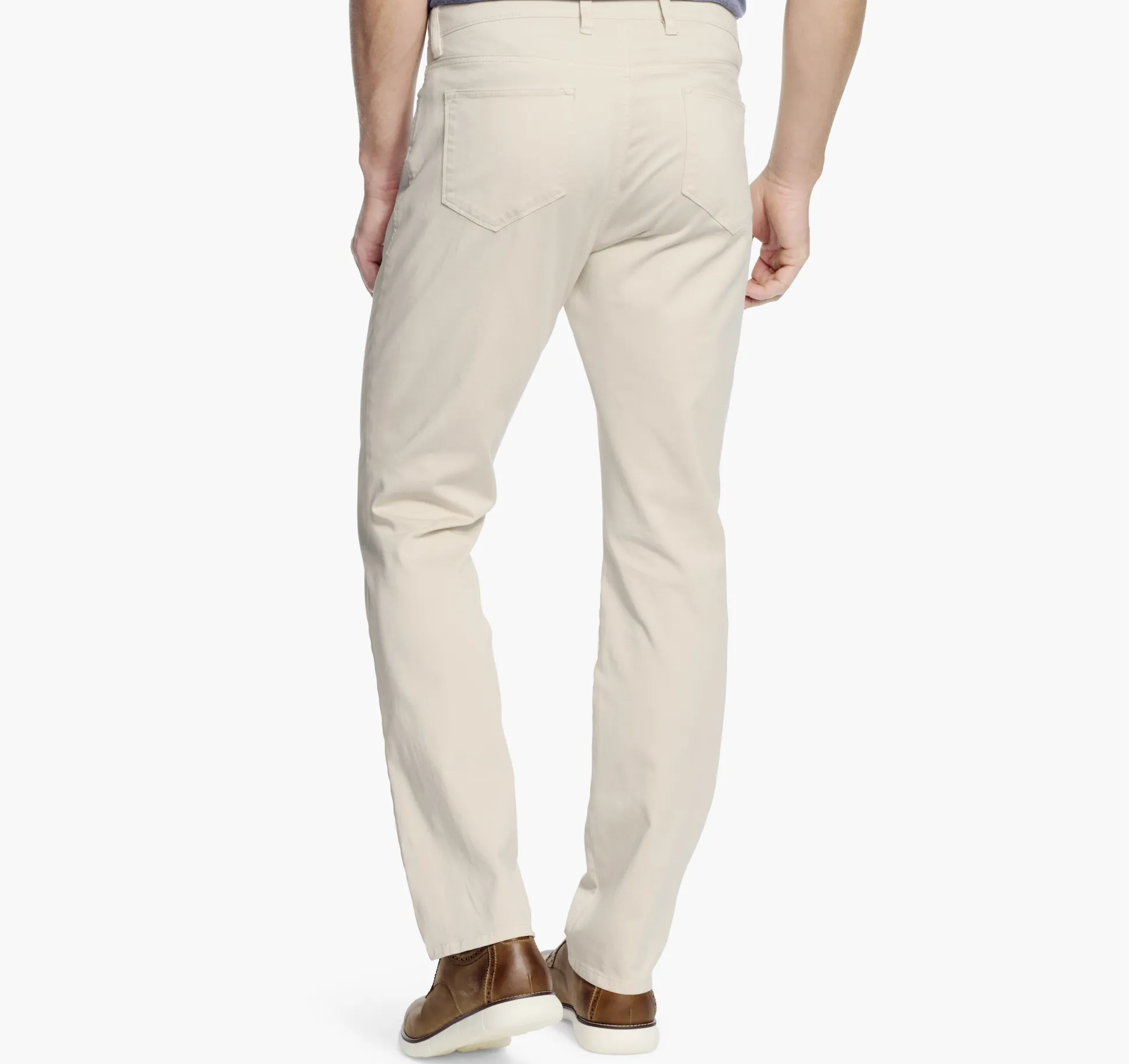 Pants & Jeans^Johnston & Murphy Five-Pocket Pants Stone
