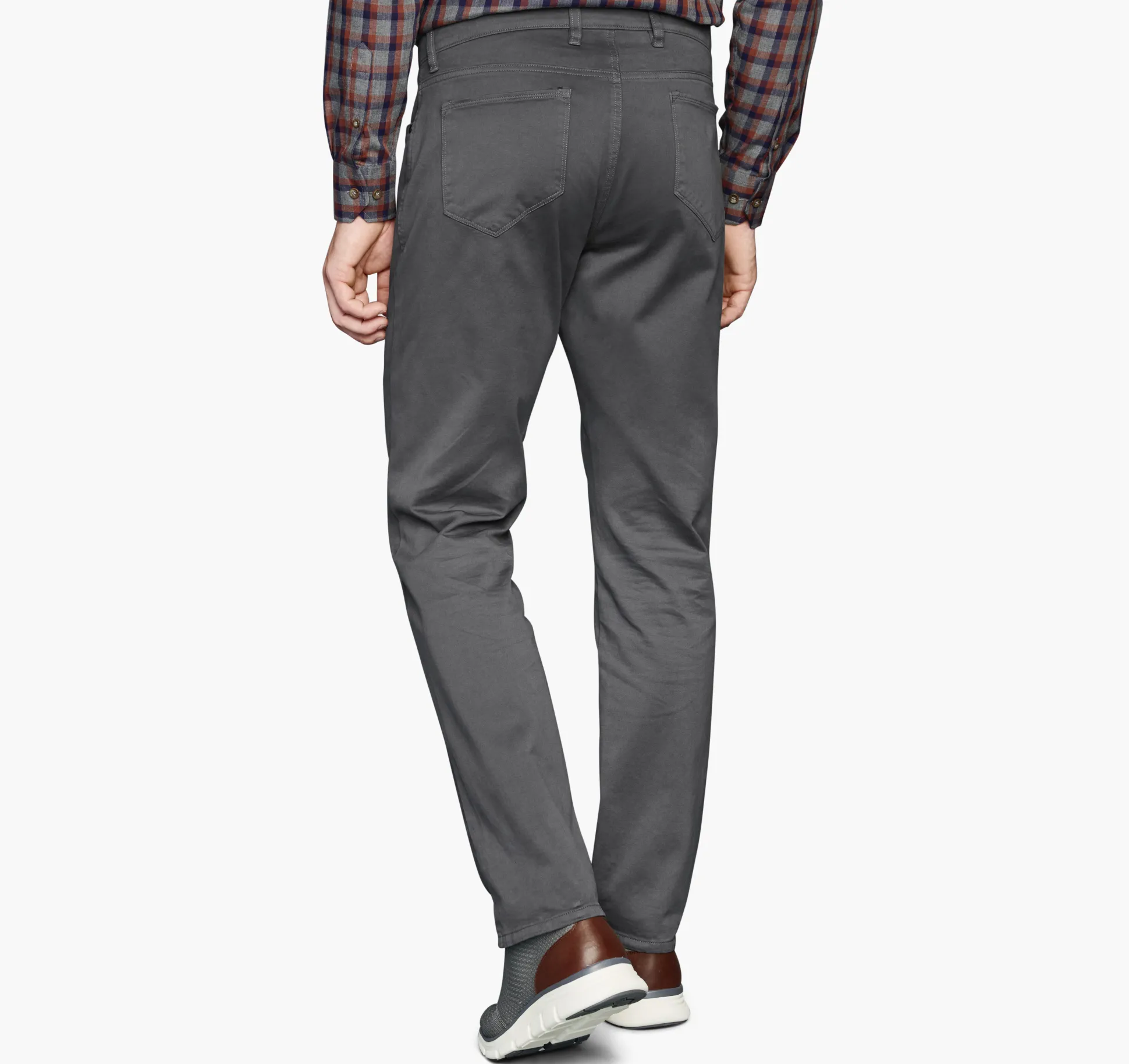 Pants & Jeans^Johnston & Murphy Five-Pocket Pants DarkCharcoal