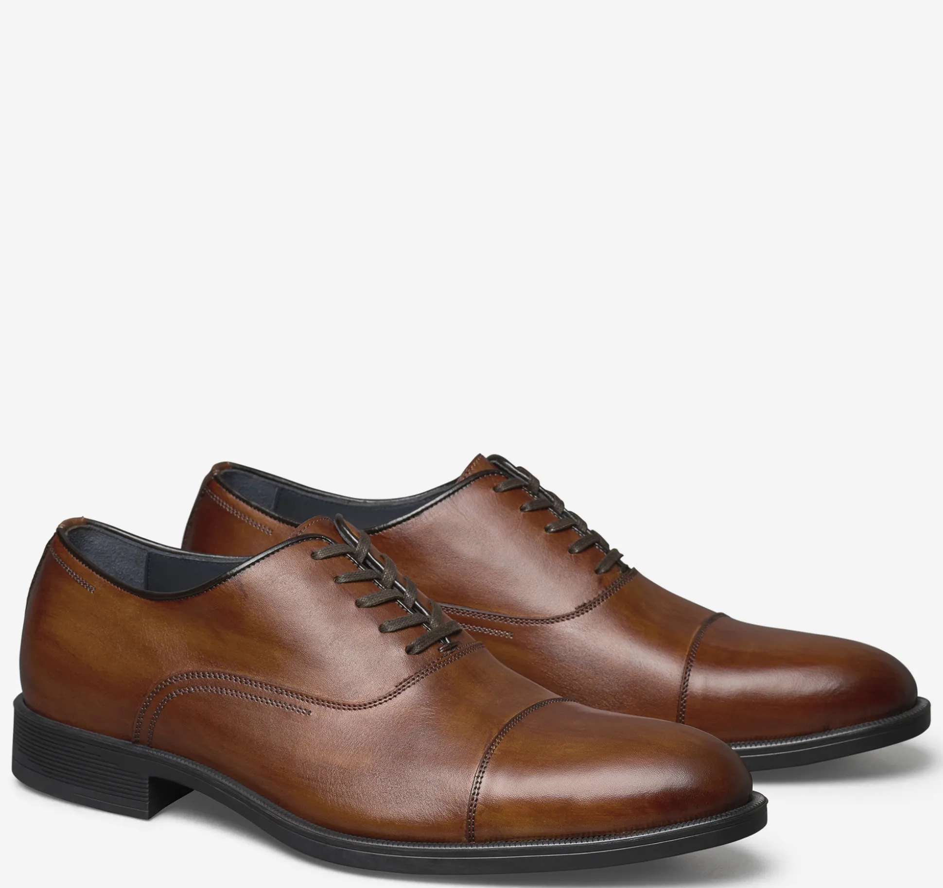 Dress Shoes | Lace-ups^Johnston & Murphy Flynch Cap Toe TanItalianCalfskin