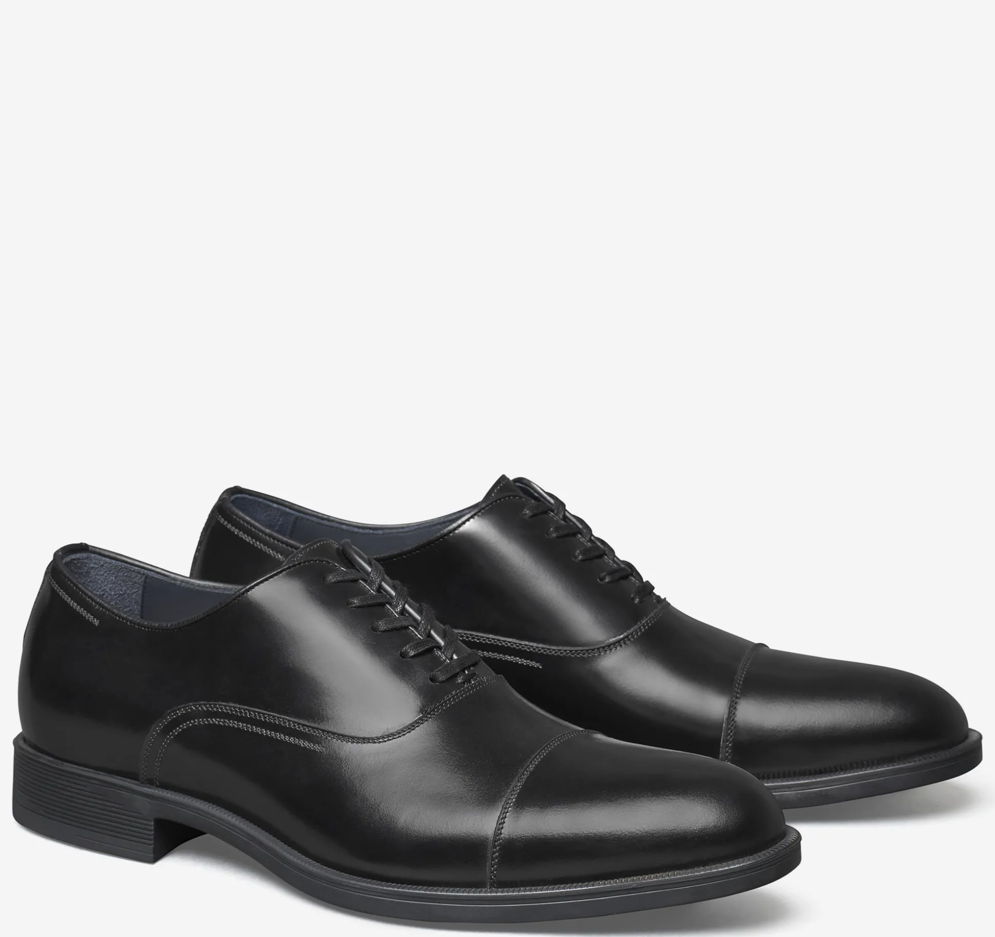 Dress Shoes | Lace-ups^Johnston & Murphy Flynch Cap Toe BlackItalianCalfskin