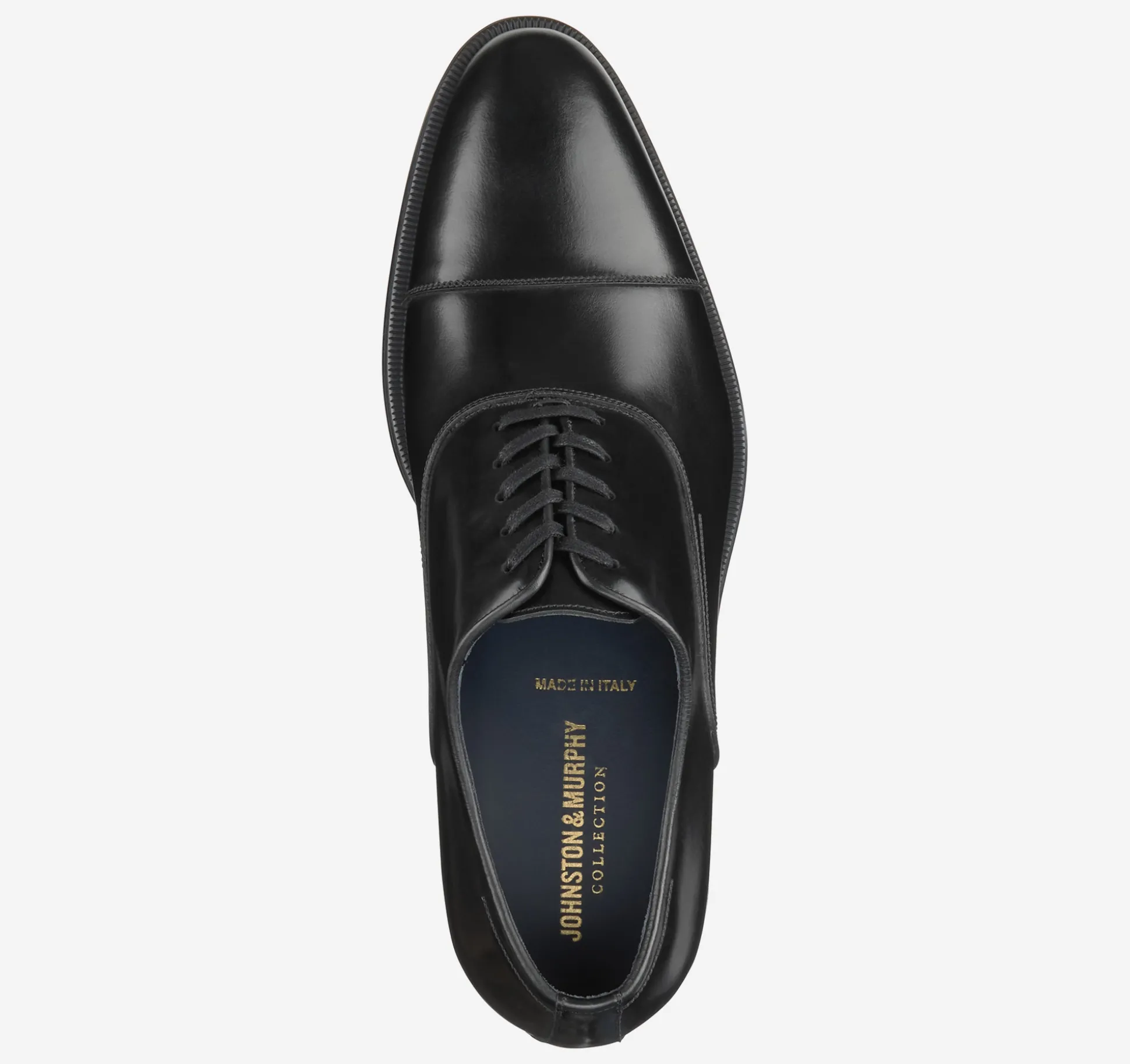 Dress Shoes | Lace-ups^Johnston & Murphy Flynch Cap Toe BlackItalianCalfskin