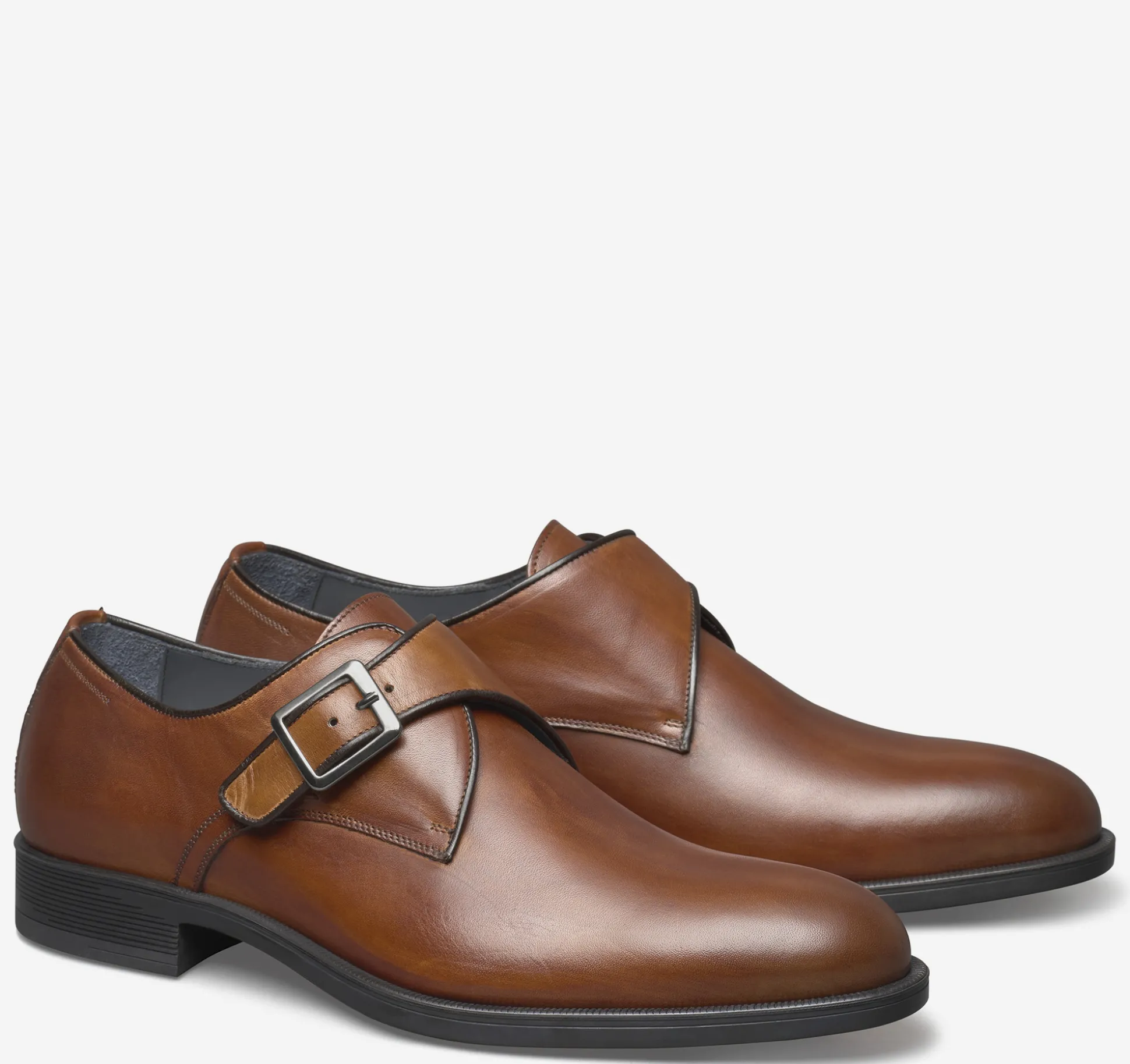 Dress Shoes | Slip-ons & Loafers^Johnston & Murphy Flynch Monk Strap TanItalianCalfskin