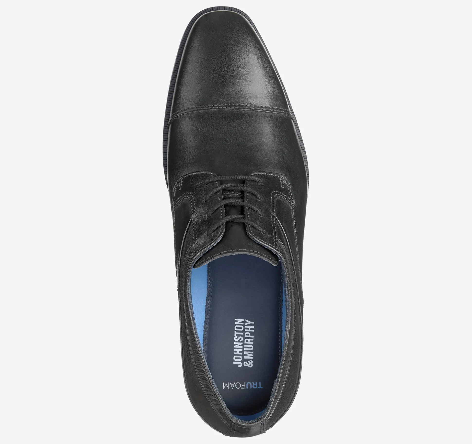 Dress Shoes | Lace-ups^Johnston & Murphy Gibbons Cap Toe BlackFullGrain