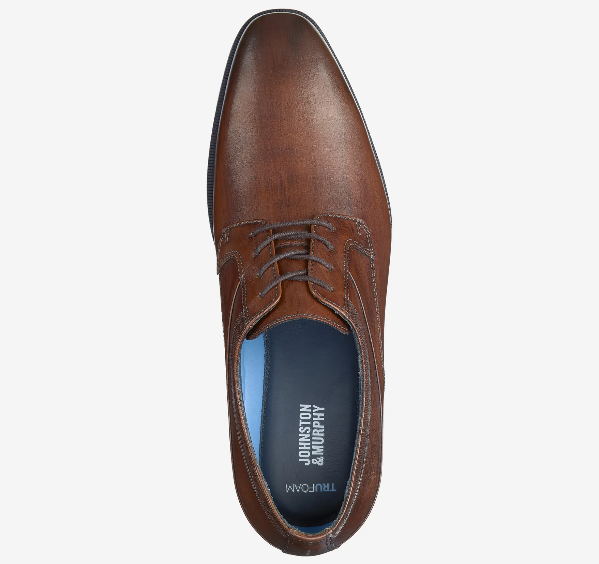 Dress Shoes | Lace-ups^Johnston & Murphy Gibbons Plain Toe MahoganyFullGrain