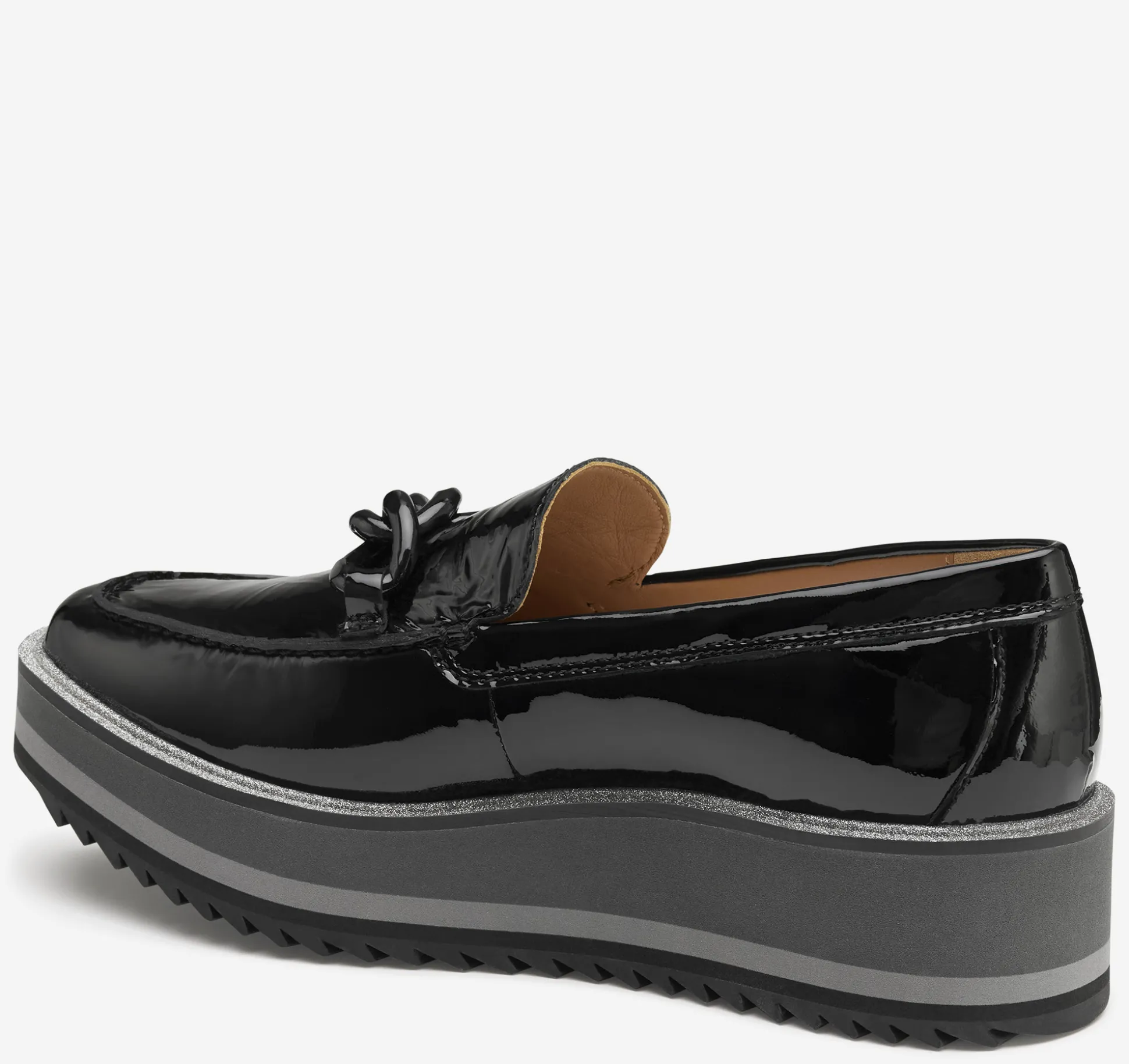 Mules & Loafers^Johnston & Murphy Gracelyn Chain Loafer BlackPatentLeather