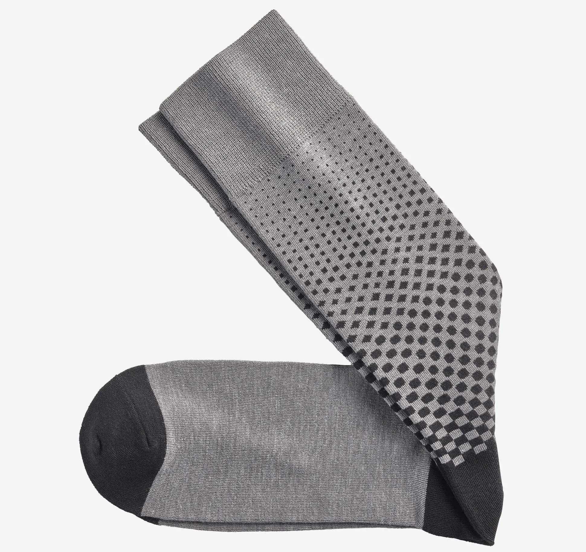 Socks^Johnston & Murphy Gradient Polka Dot Socks Gray