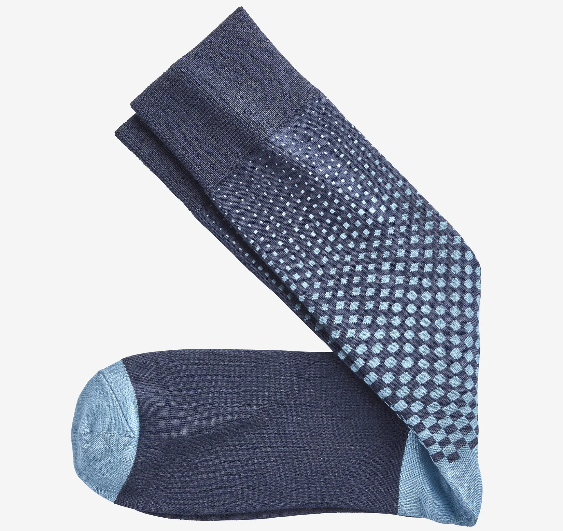 Socks^Johnston & Murphy Gradient Polka Dot Socks Navy