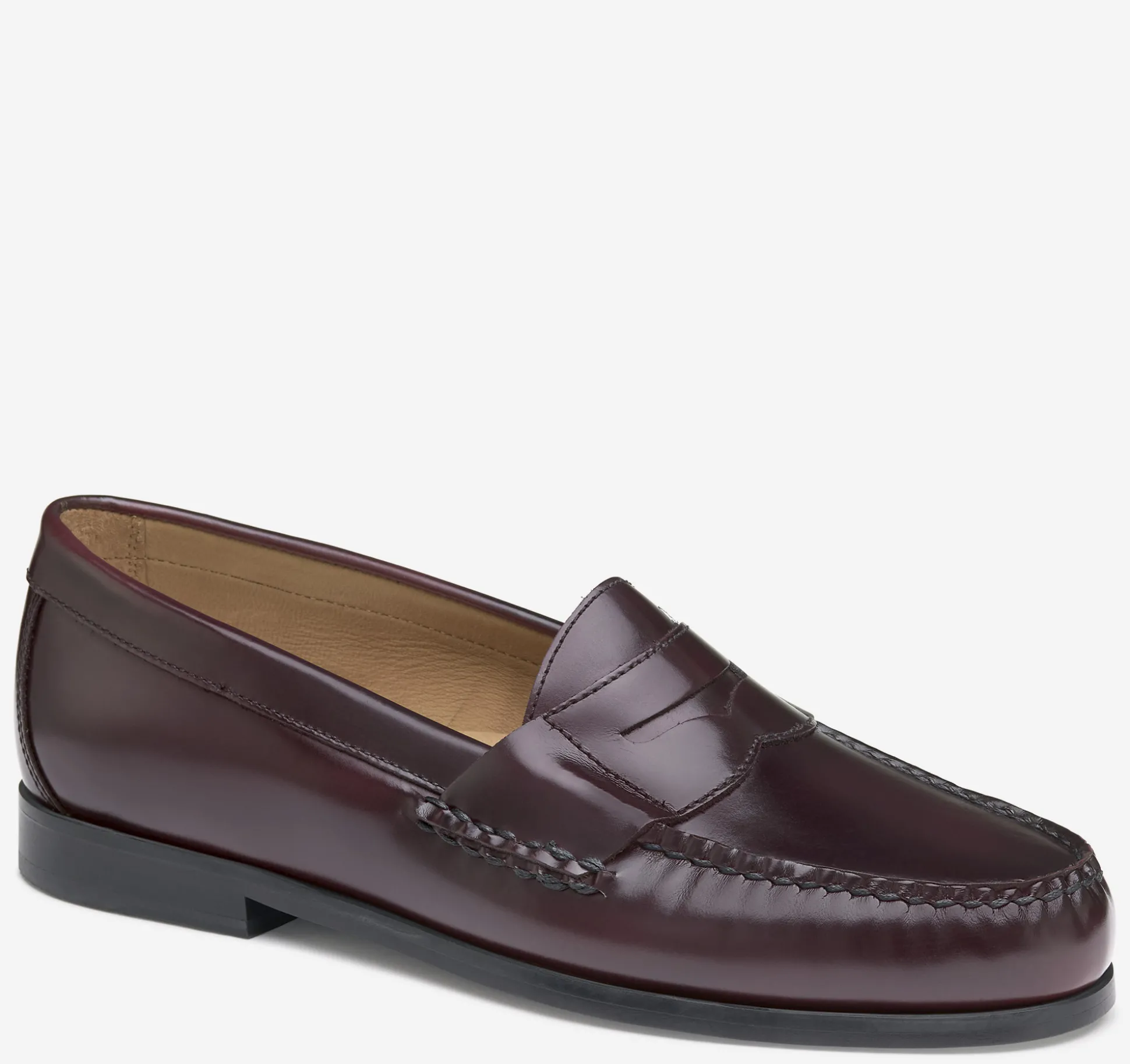 Slip-ons & Loafers^Johnston & Murphy Hayes Penny Loafer BurgundyBrush-OffLeather