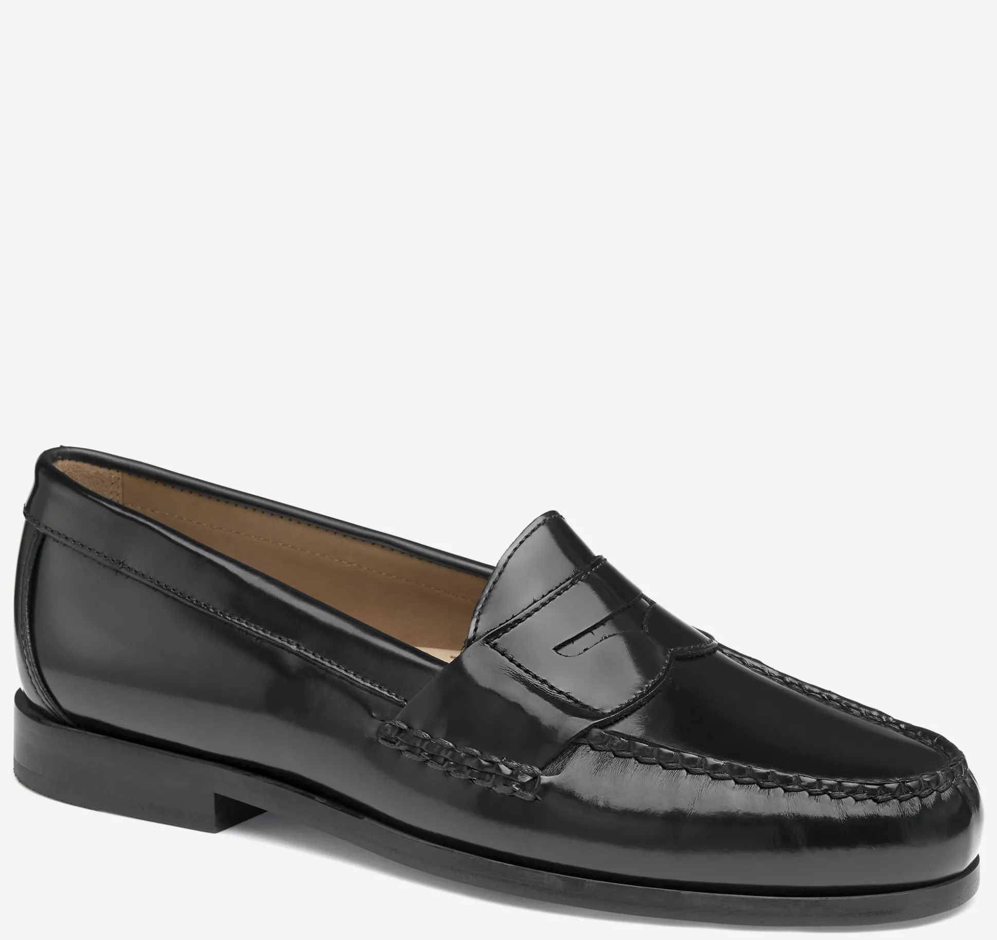 Slip-ons & Loafers^Johnston & Murphy Hayes Penny Loafer BlackBrush-OffLeather