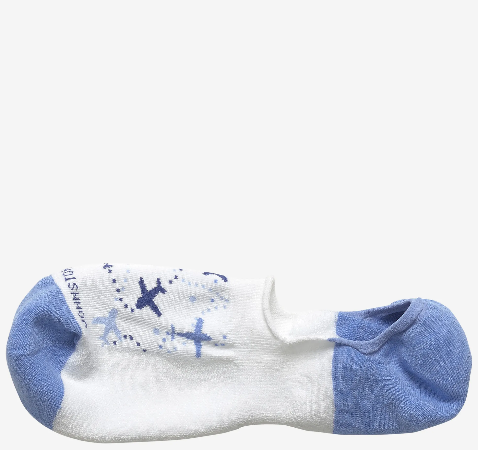 Socks^Johnston & Murphy High-Cut Liner Socks WhiteAirplane