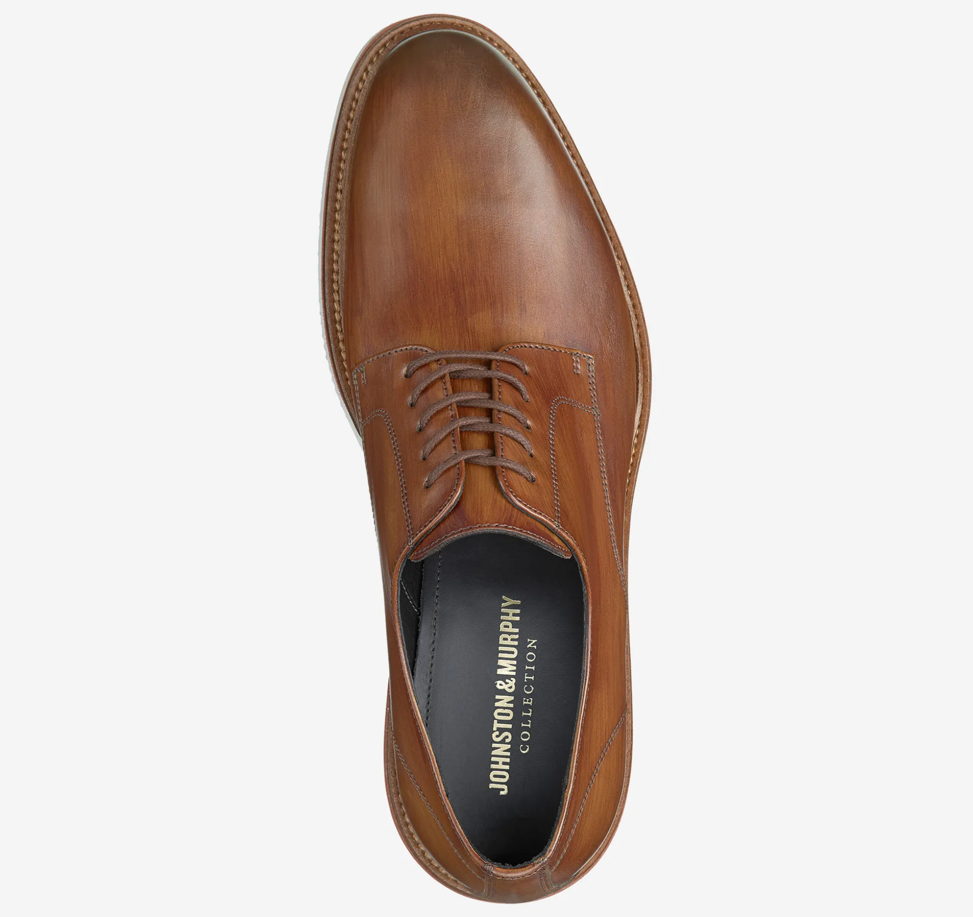 Lace-ups^Johnston & Murphy Jenson Plain Toe TanItalianCalfskin