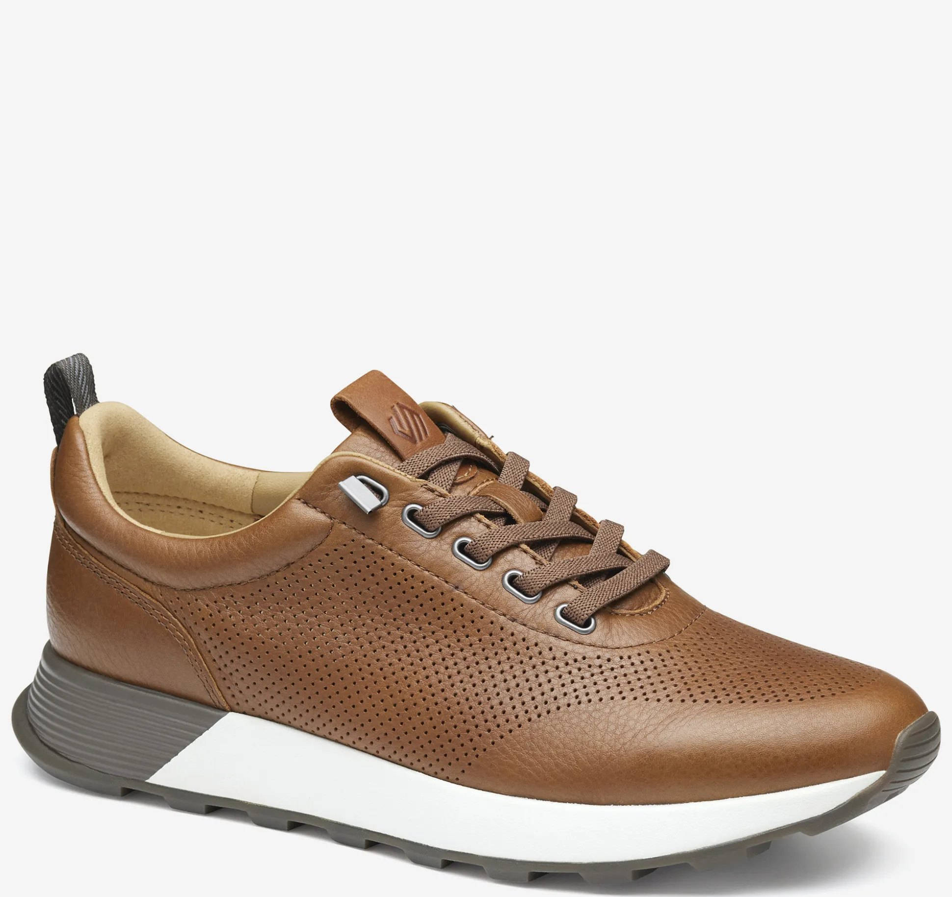 New Arrivals | Slip-ons & Loafers^Johnston & Murphy Kinnon Perfed Jogger DarkTanFullGrain