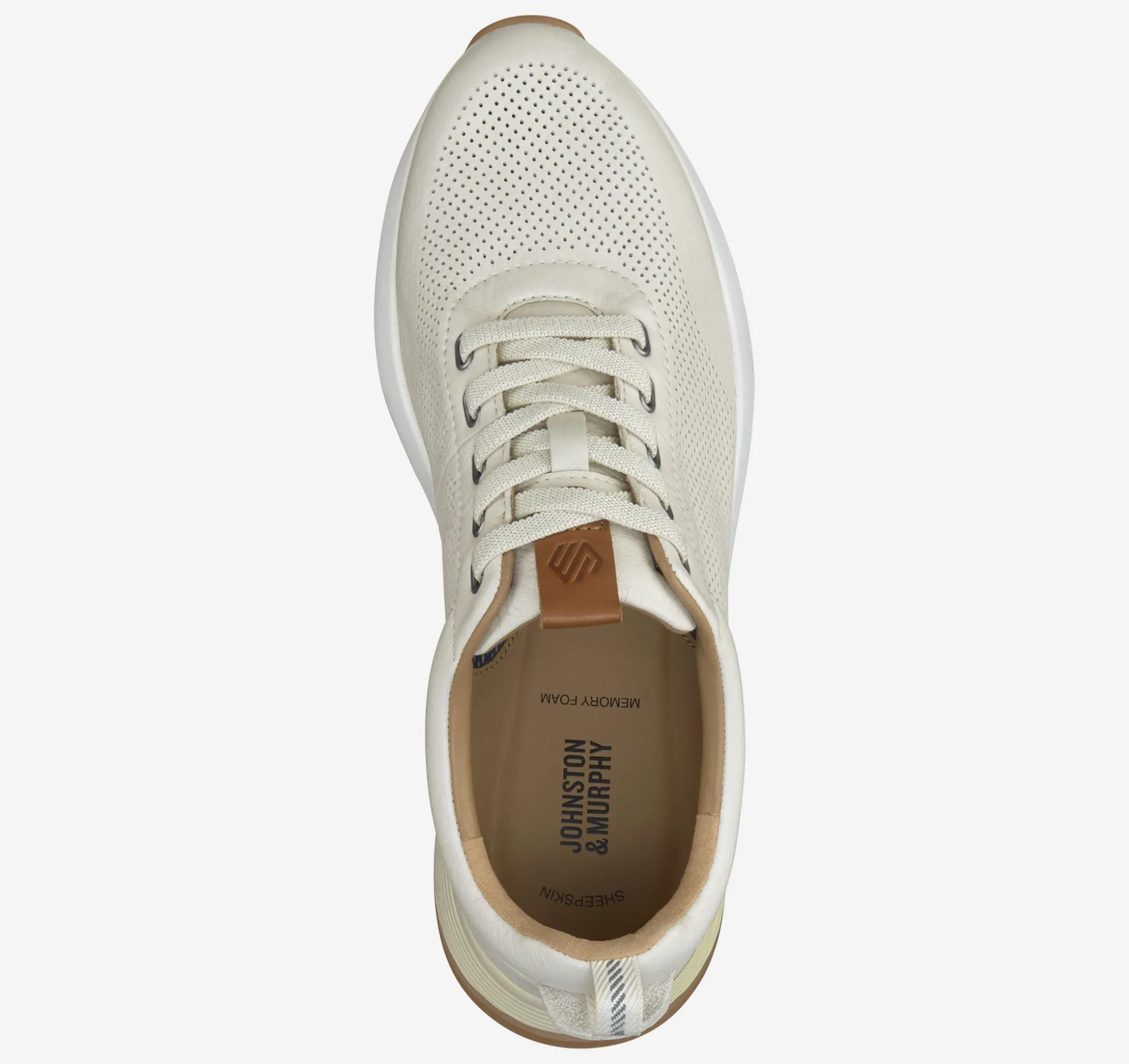 New Arrivals | Slip-ons & Loafers^Johnston & Murphy Kinnon Perfed Jogger WhiteFullGrain