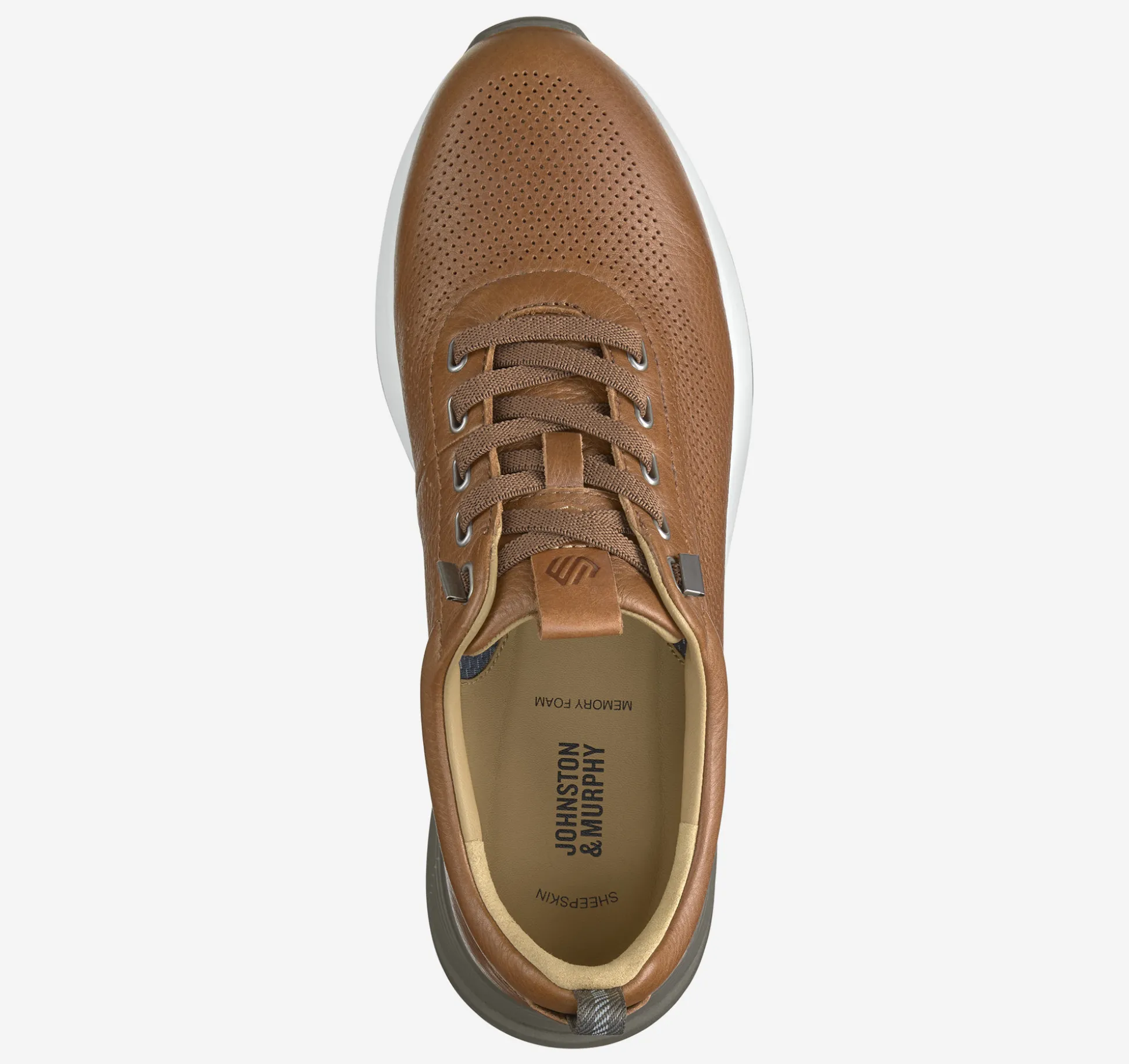 New Arrivals | Slip-ons & Loafers^Johnston & Murphy Kinnon Perfed Jogger DarkTanFullGrain