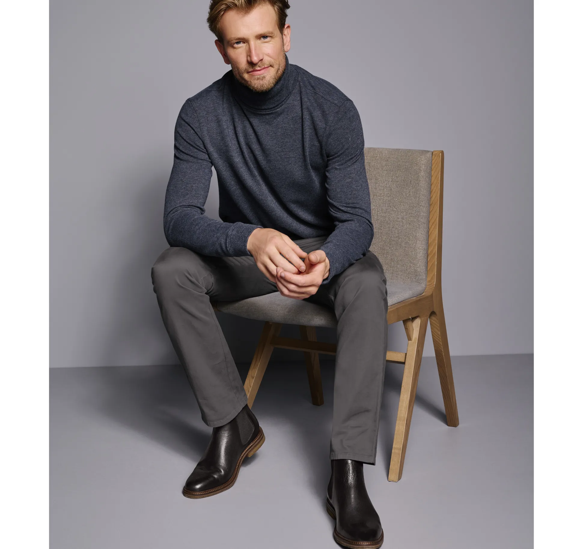 Sweaters & Knits^Johnston & Murphy Knit Turtleneck Navy