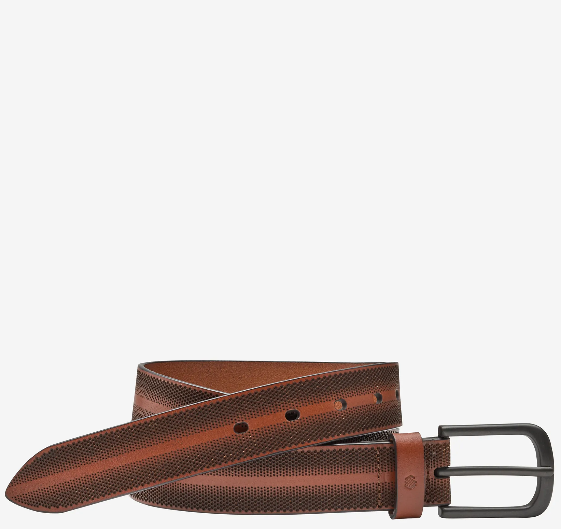 Belts^Johnston & Murphy Laser Ombre Belt Tan