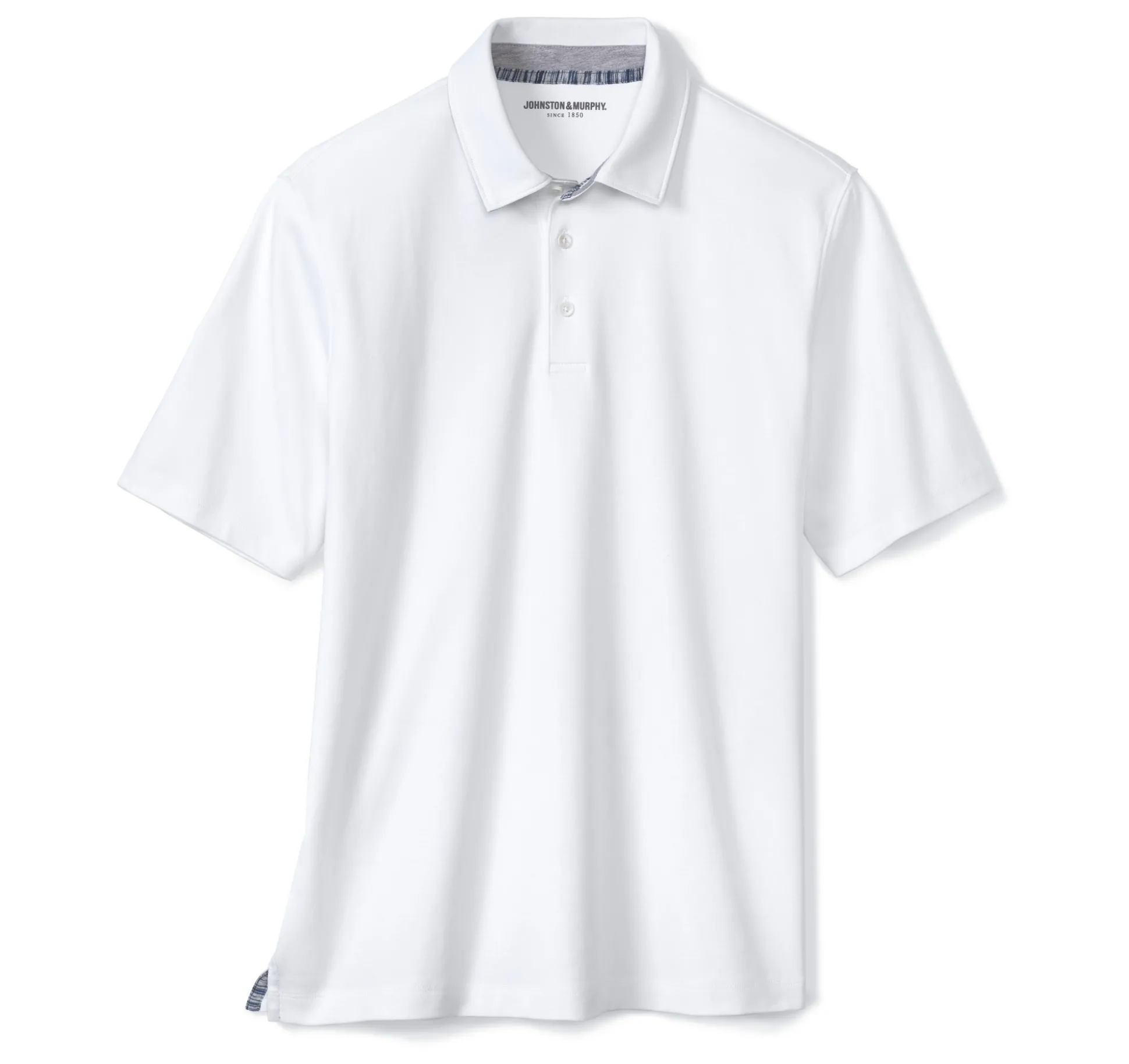 Polos & Tees^Johnston & Murphy Liquid Cotton Polo White